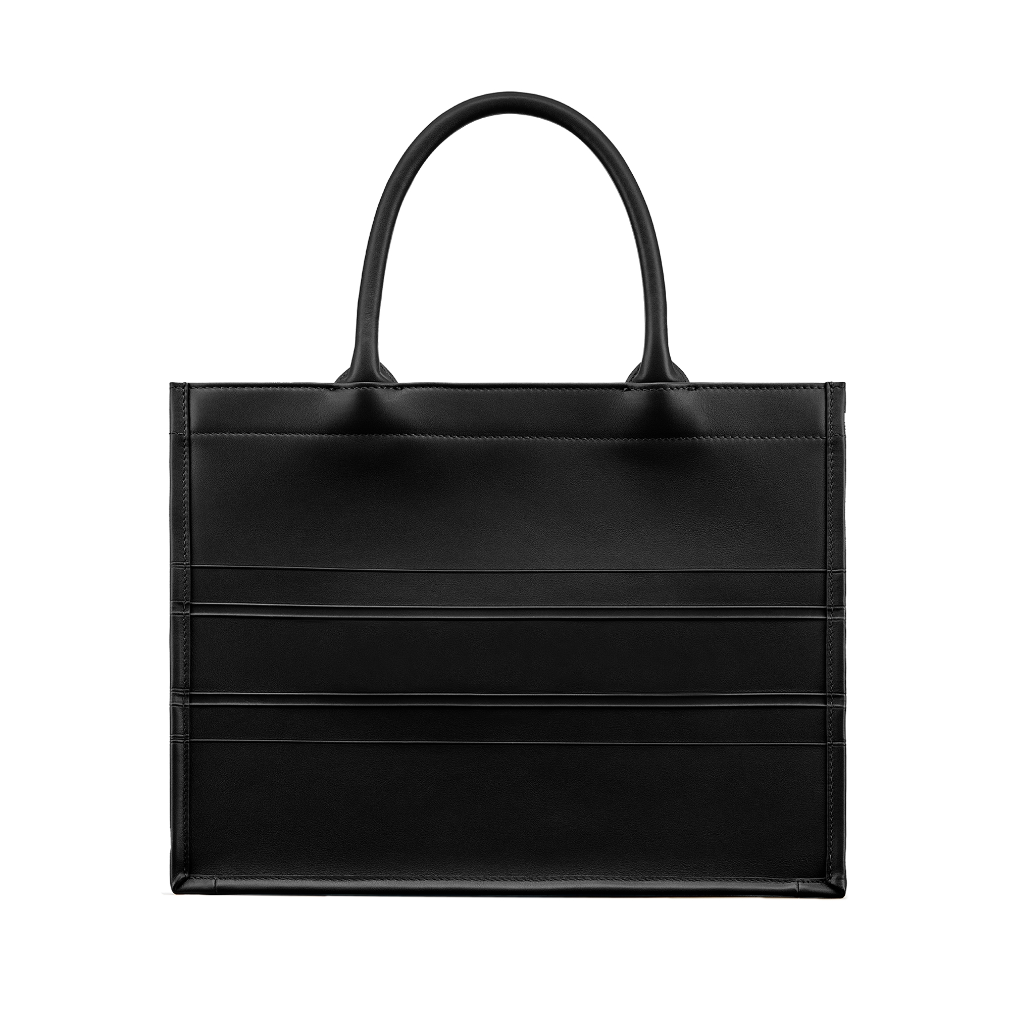 Medium Dior Book Tote Black Calfskin (36 x 27.5 x 16.5 cm) E08