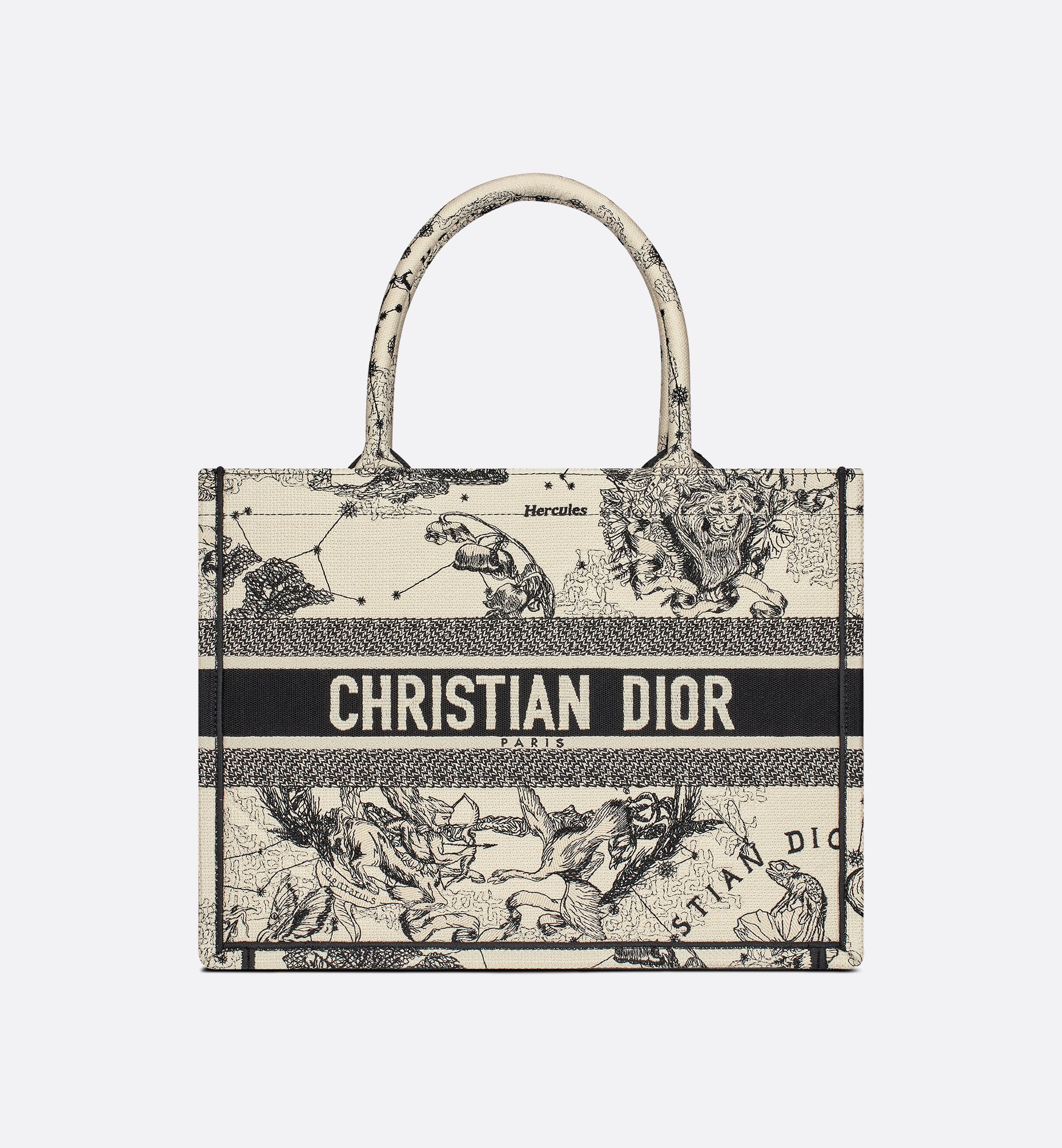 Medium Dior Book Tote Latte and Black Dior Zodiac Embroidery Medium Dior Book Tote Latte and Black Dior Zodiac Embroidery