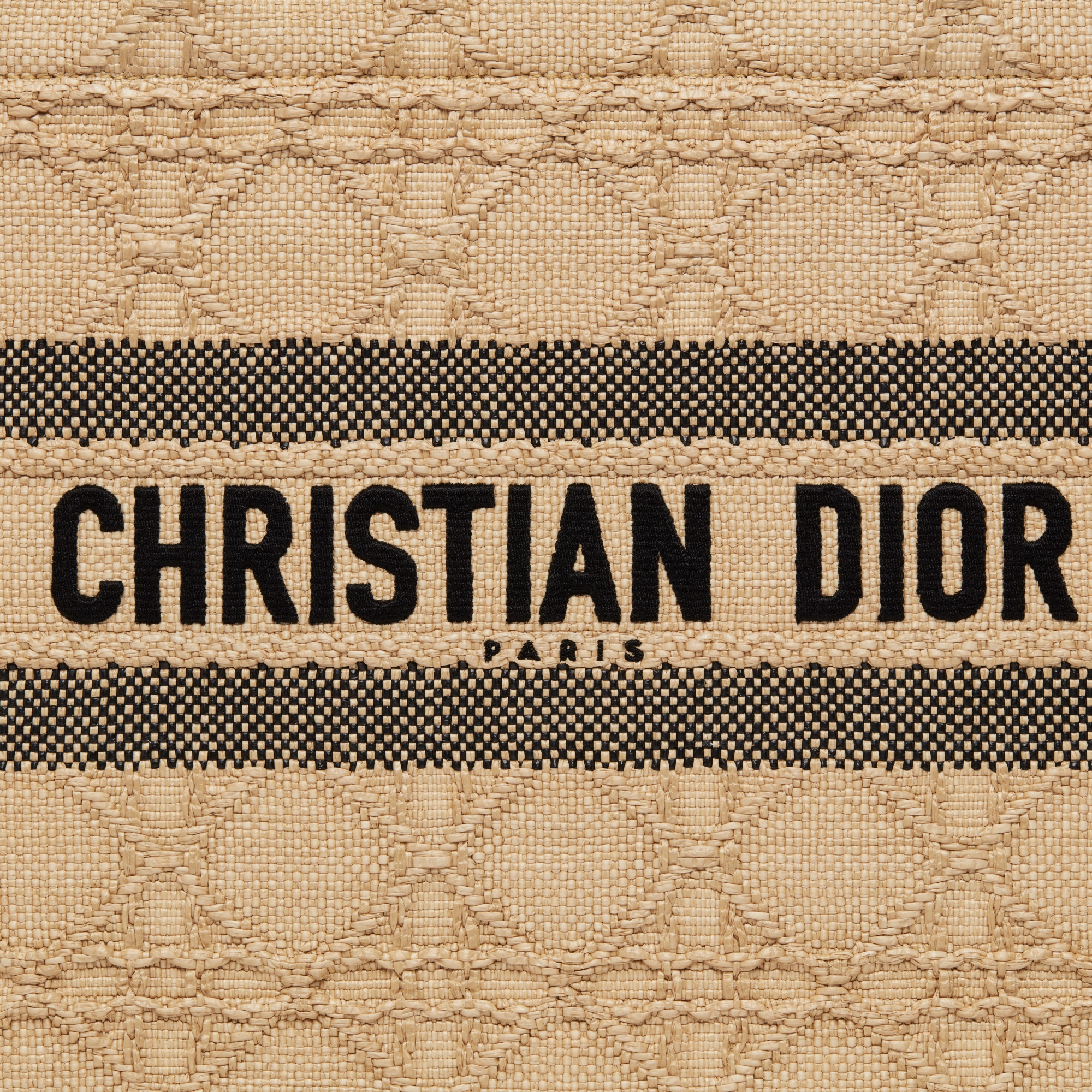 Medium Dior Book Tote Natural Cannage Raffia (36 x 27.5 x 16.5 cm) E09