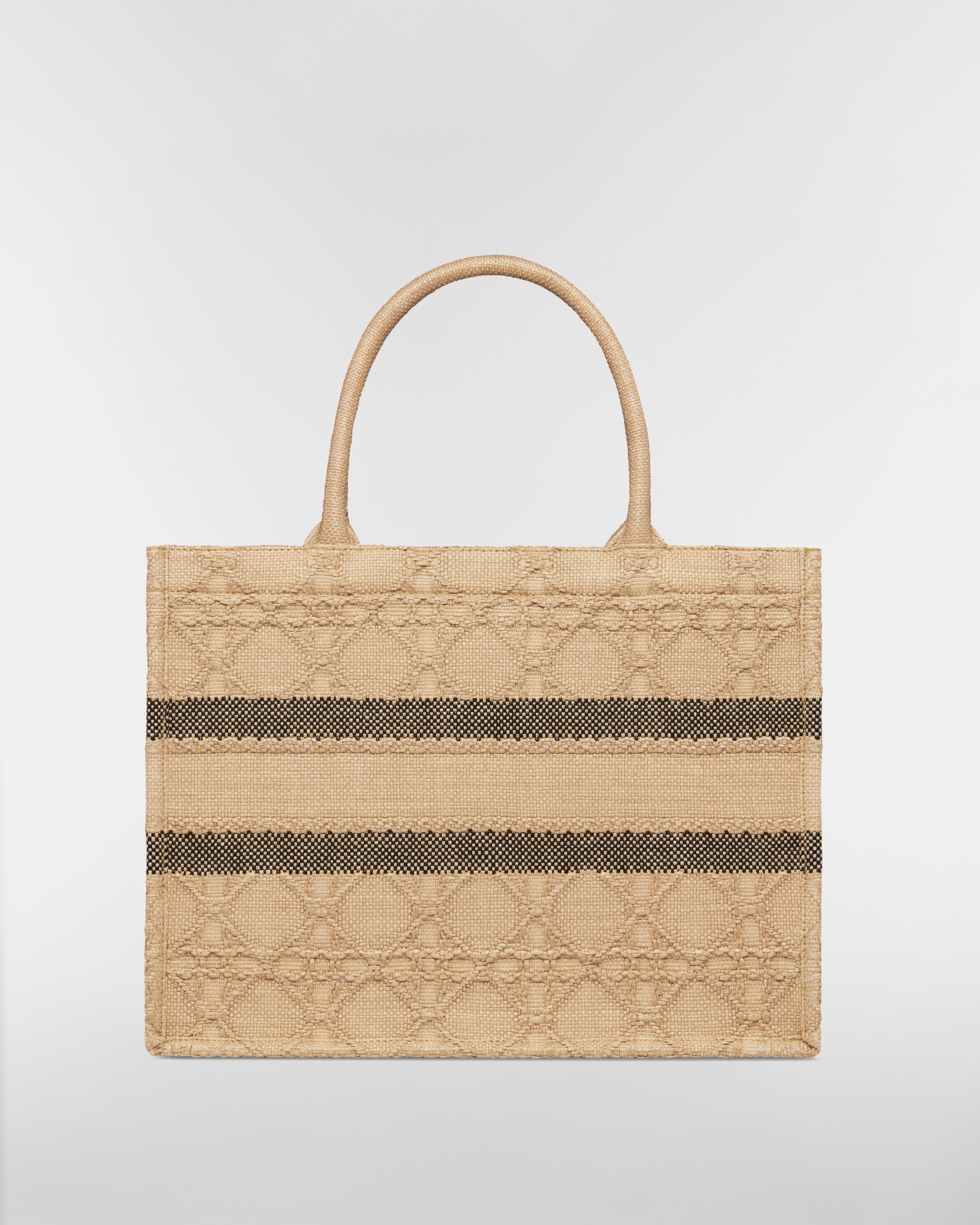 Medium Dior Book Tote Natural Cannage Raffia (36 x 27.5 x 16.5 cm) E08