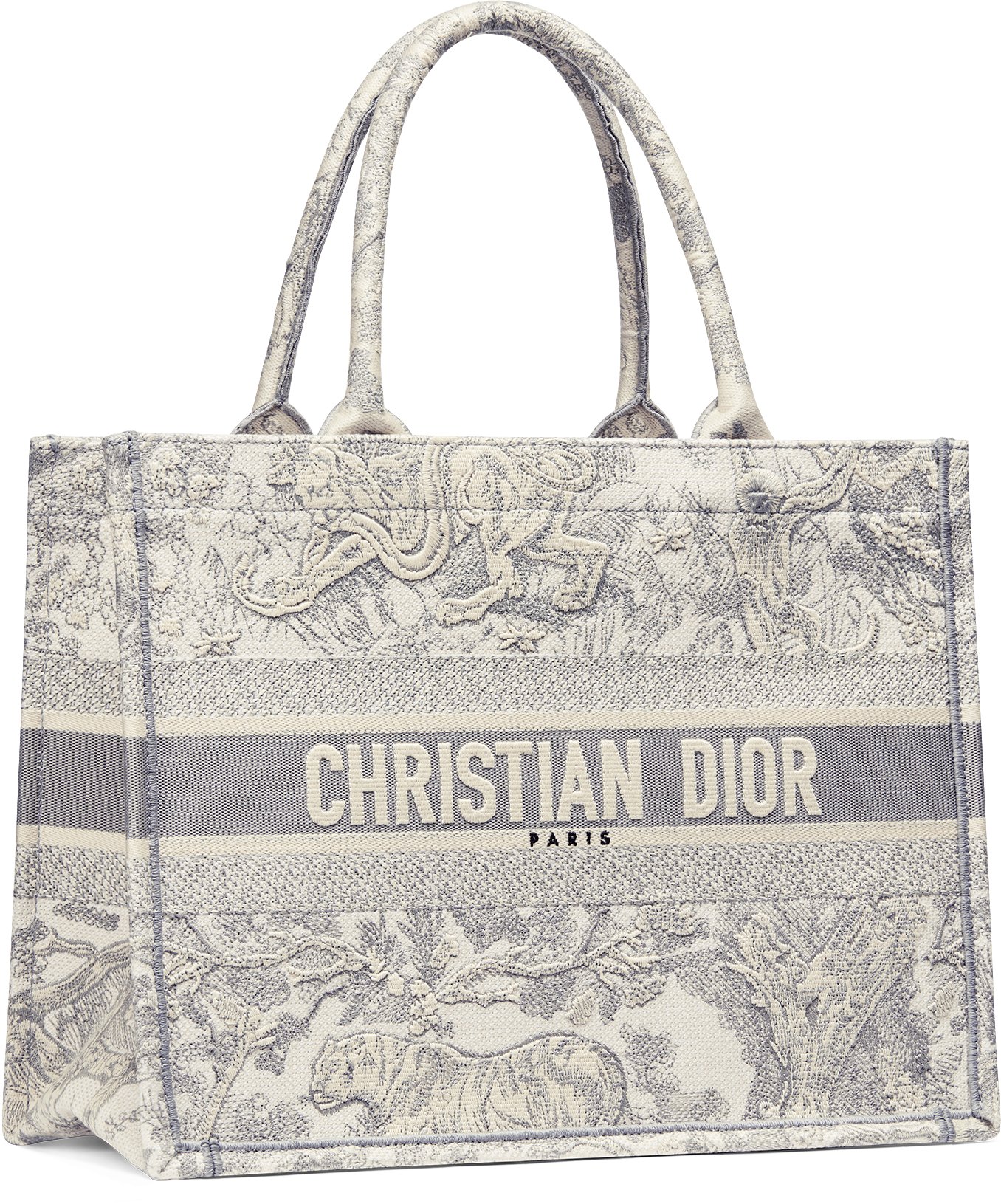 Medium Dior Book Tote Three quarter closed view