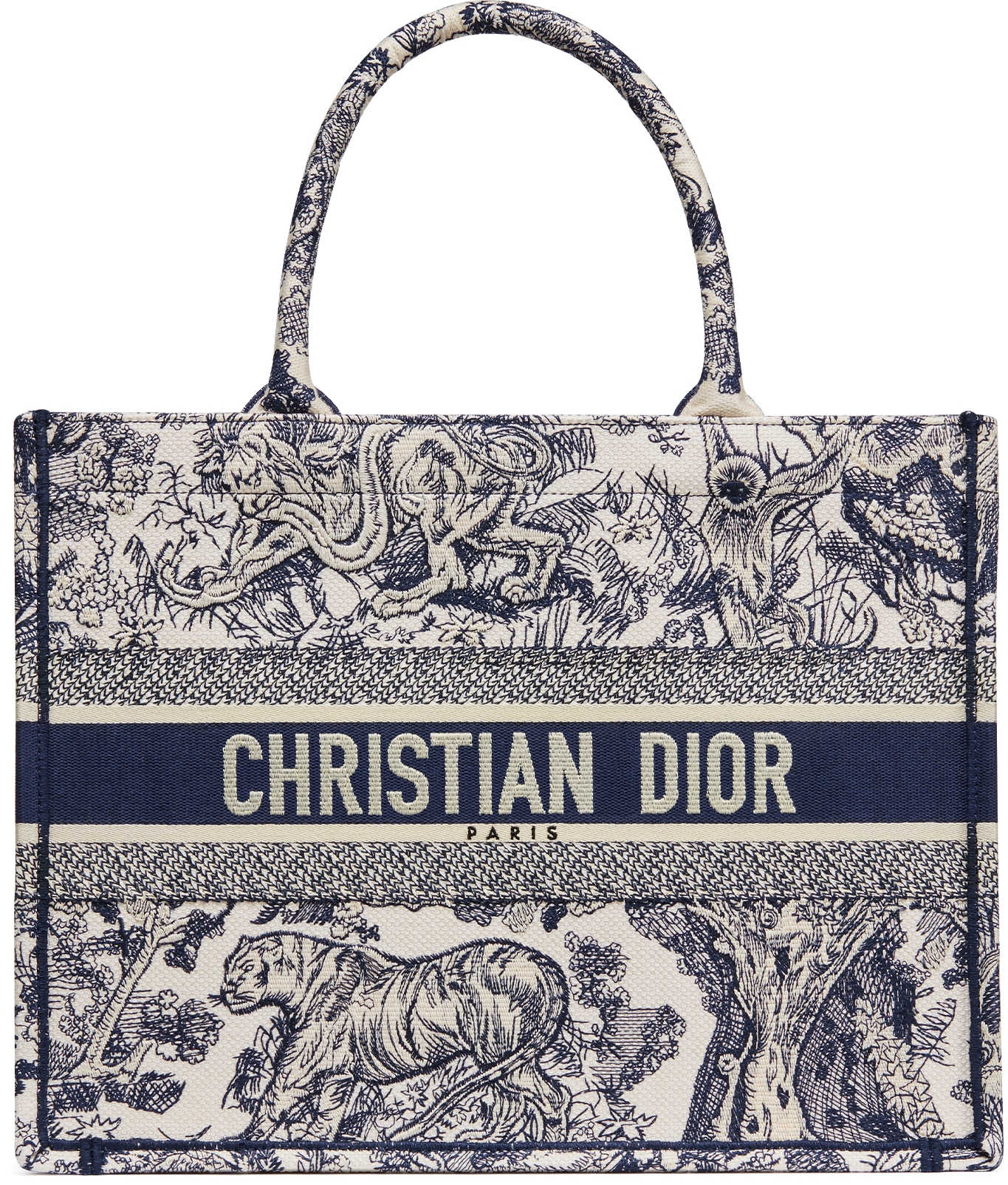 Medium Dioriviera Dior Book Tote Aquamarina Toile de Jouy Embroidery 36 x 27.5 x 16.5 cm DIOR