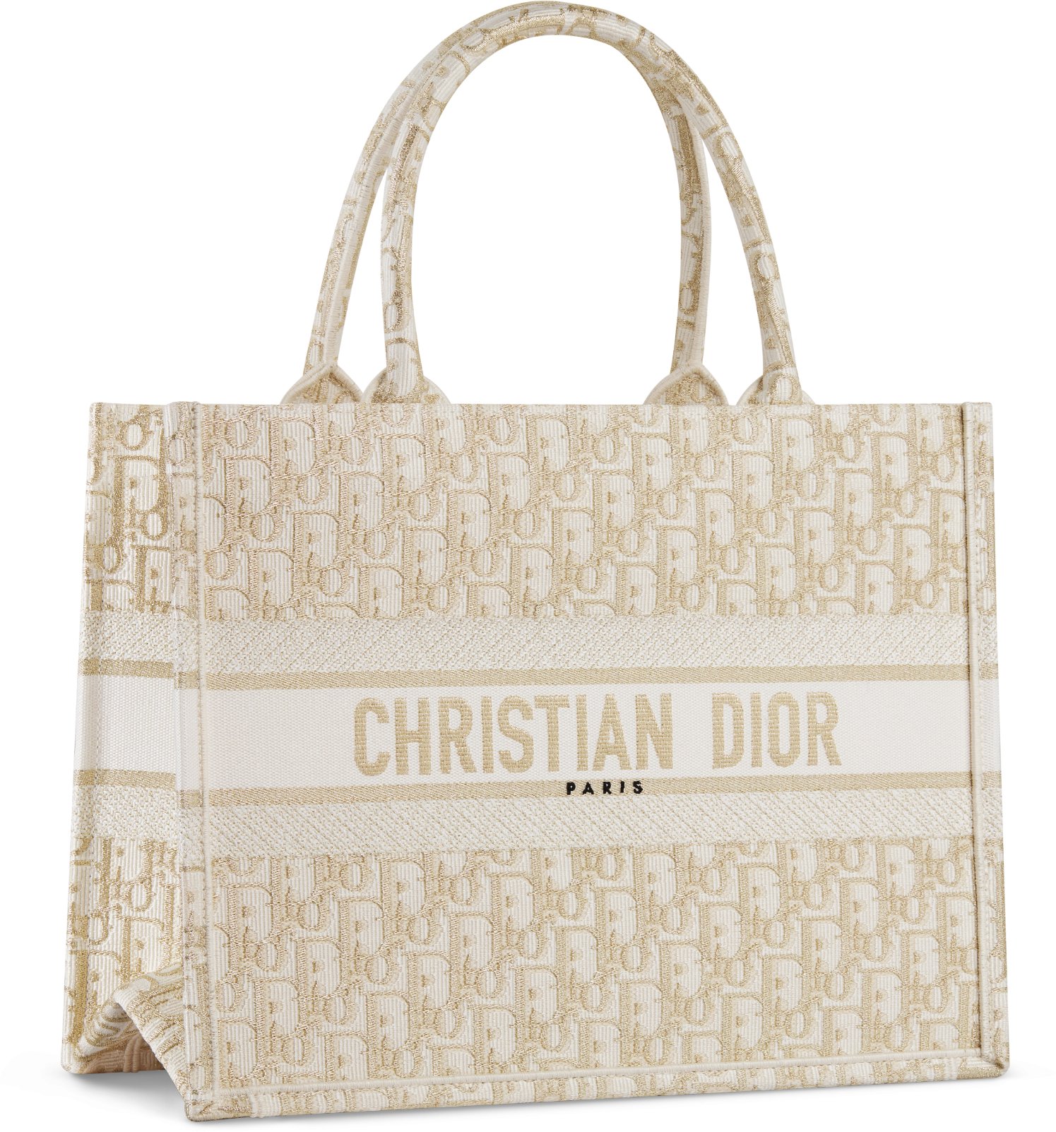 Gold tote bag top