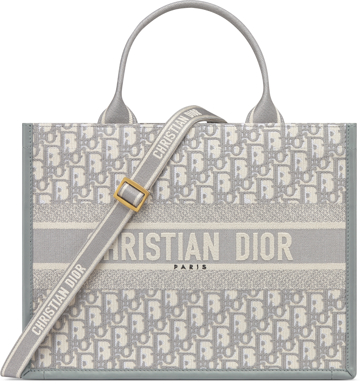 Sac Dior Book Tote Medium Broderie Dior Oblique et cuir de veau gris 36 5 x 28 x 16 5 cm DIOR