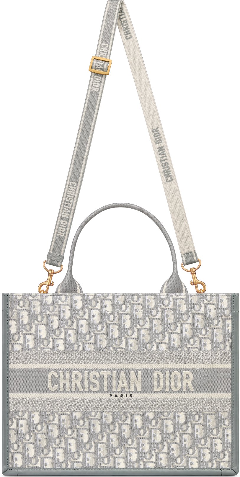 DIOR | Dior Book Tote バッグ ミディアム ディオール オブリーク エンブロイダリー & カーフスキン (36.5 x 28 x  16.5 cm)