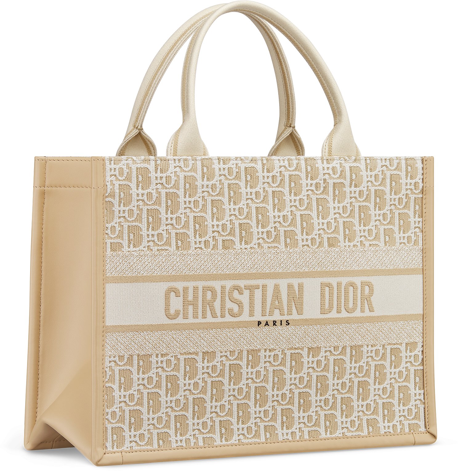 Medium Dior Book Tote Three quarter closed view