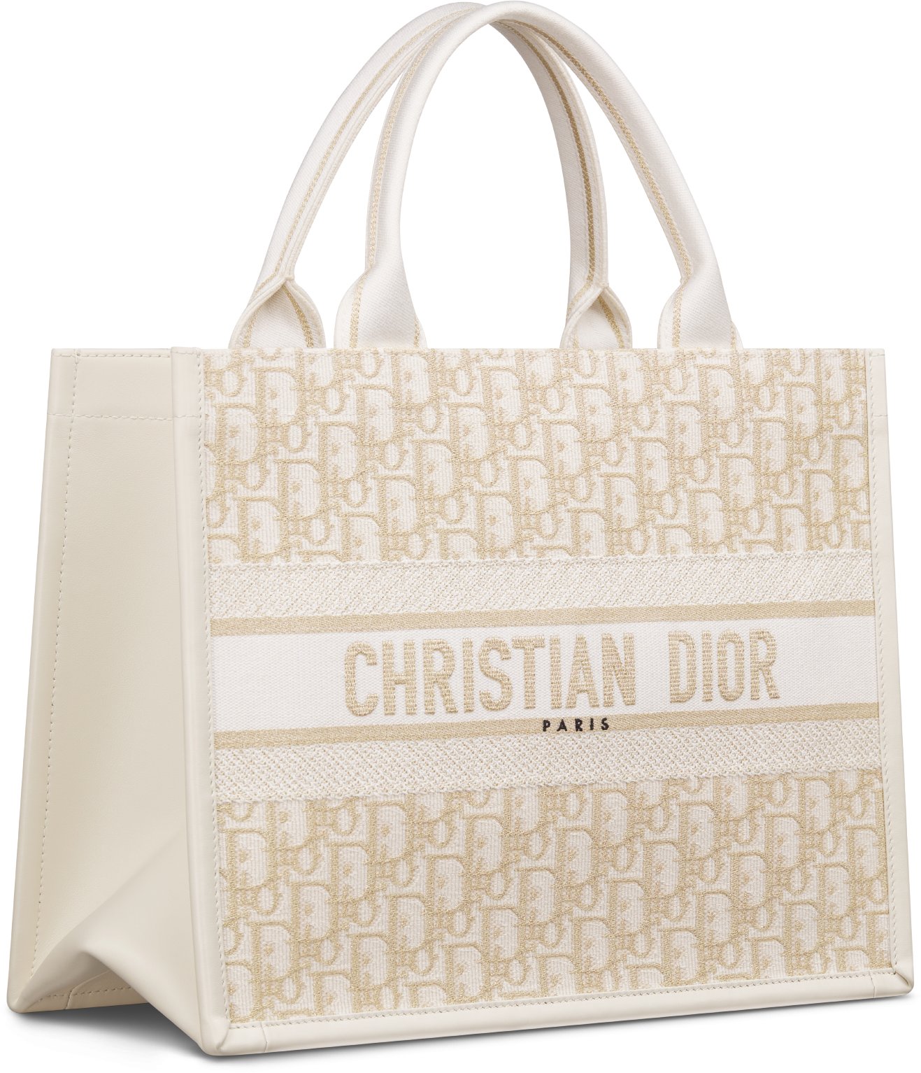 Medium Dior Book Tote Three quarter closed view