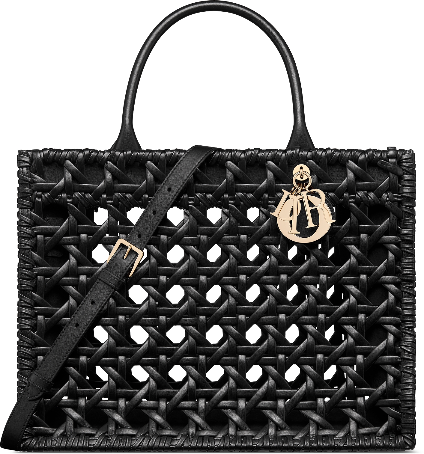 Medium Dior Book Tote Black Cannage Braided Calfskin 36.5 x 28 x 16.5 cm DIOR