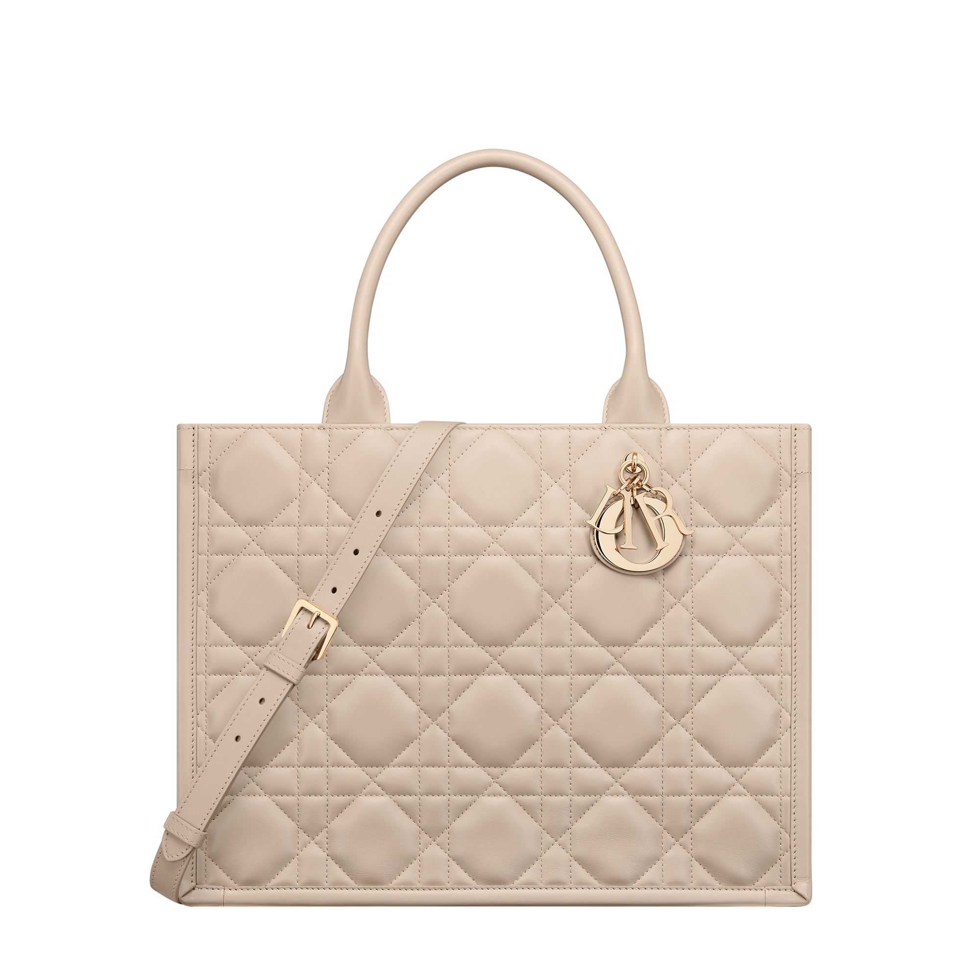  Piel de becerro Macrocannage beige empolvado (36,5 x 28 x 16,5 cm)