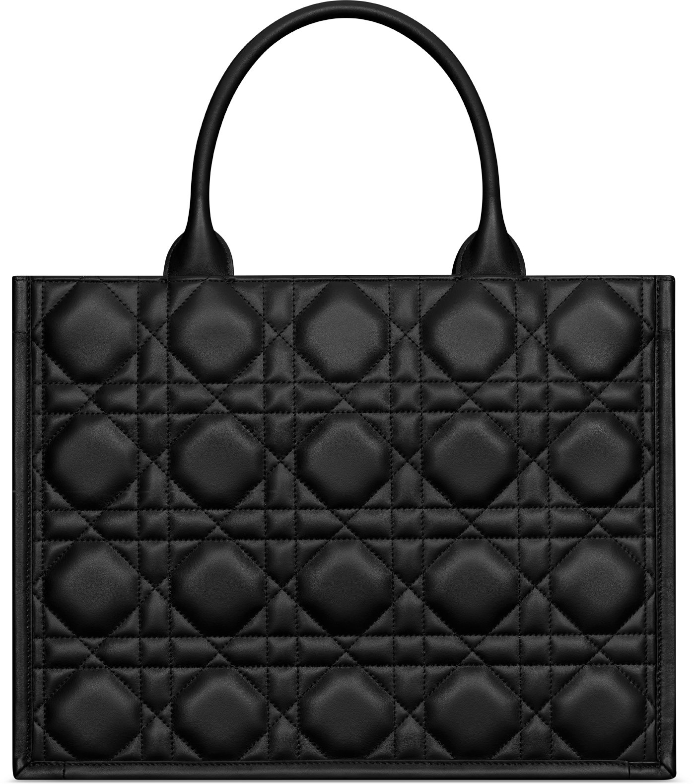 Medium Dior Book Tote Black Macrocannage Calfskin 36.5 x 28 x 16.5 cm DIOR