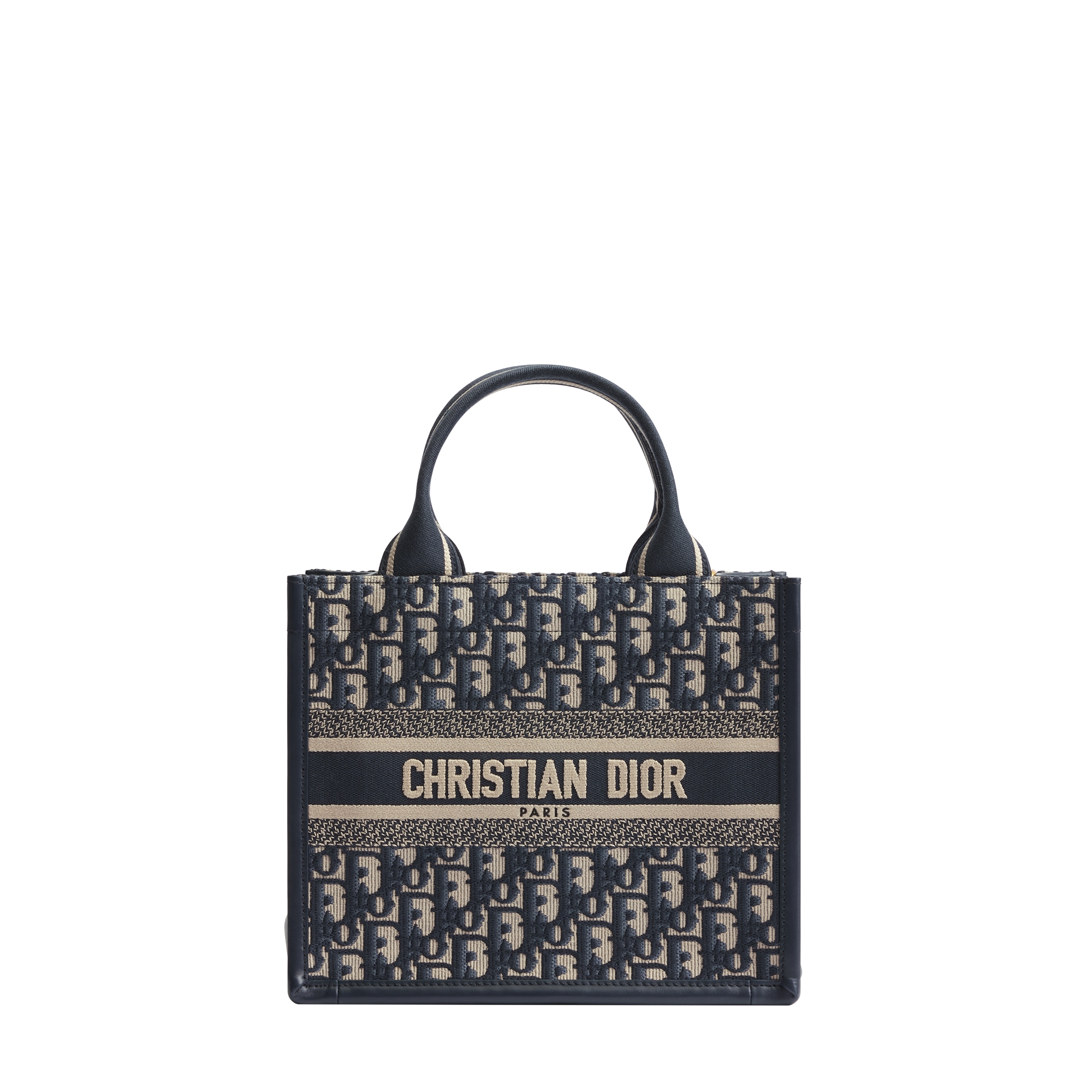  ディオール オブリーク エンブロイダリー & カーフスキン (26.5 x 22 x 14 cm)