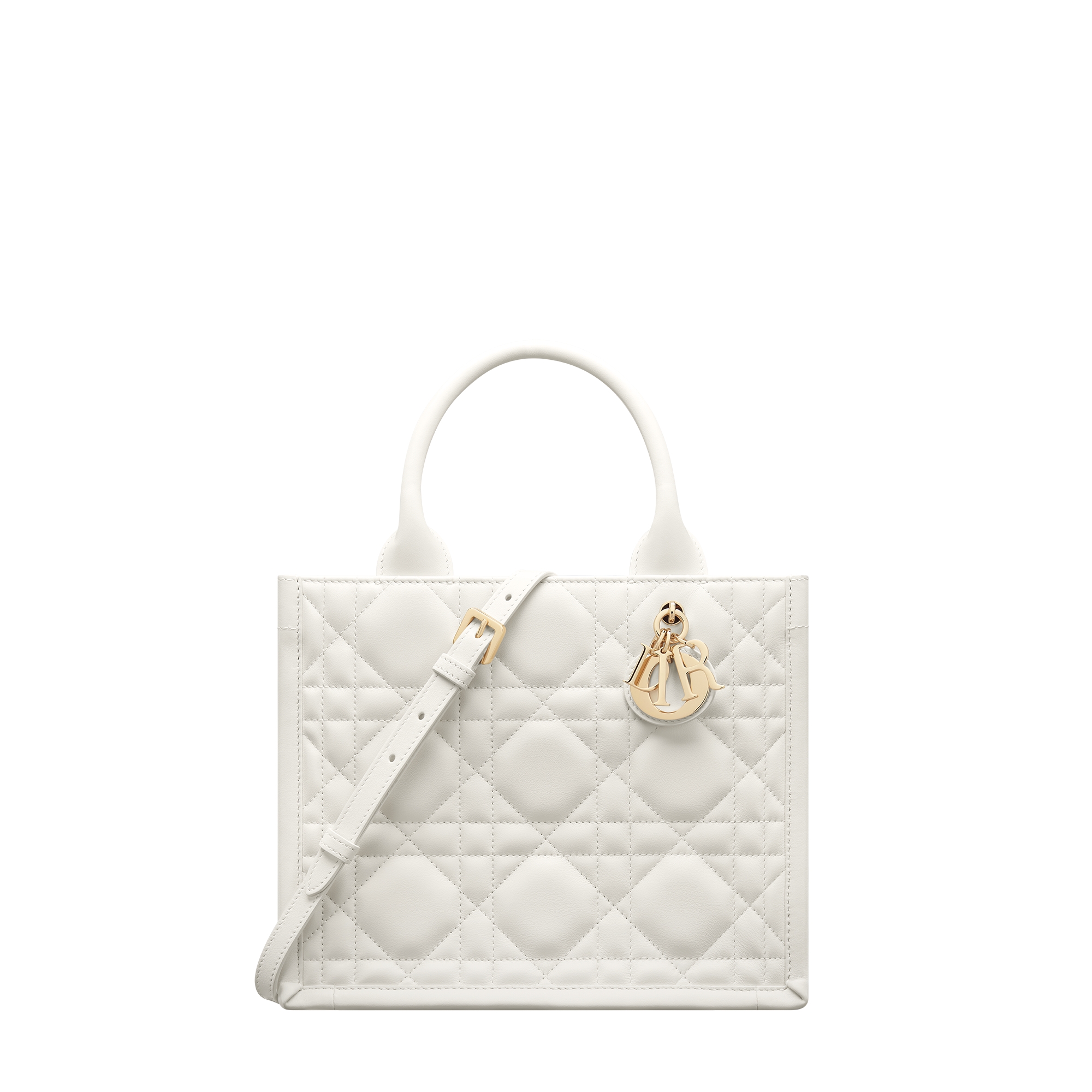 Small Dior Book Tote Latte Macrocannage Calfskin (26.5 x 22 x 14 cm) E01