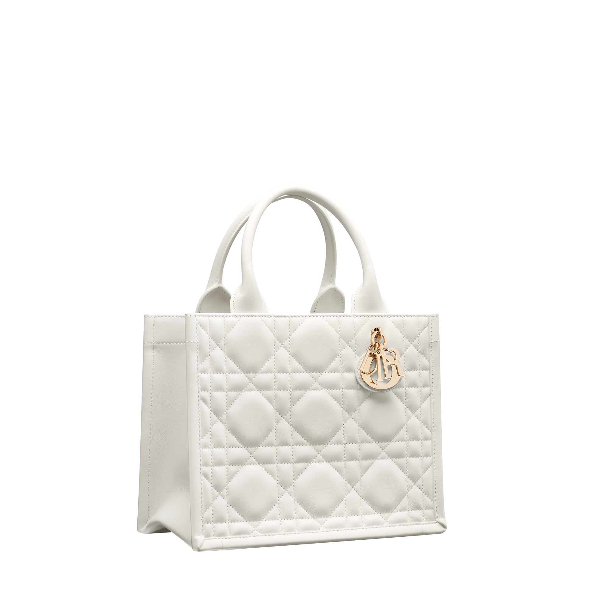 Small Dior Book Tote Latte Macrocannage Calfskin (26.5 x 22 x 14 cm) E03