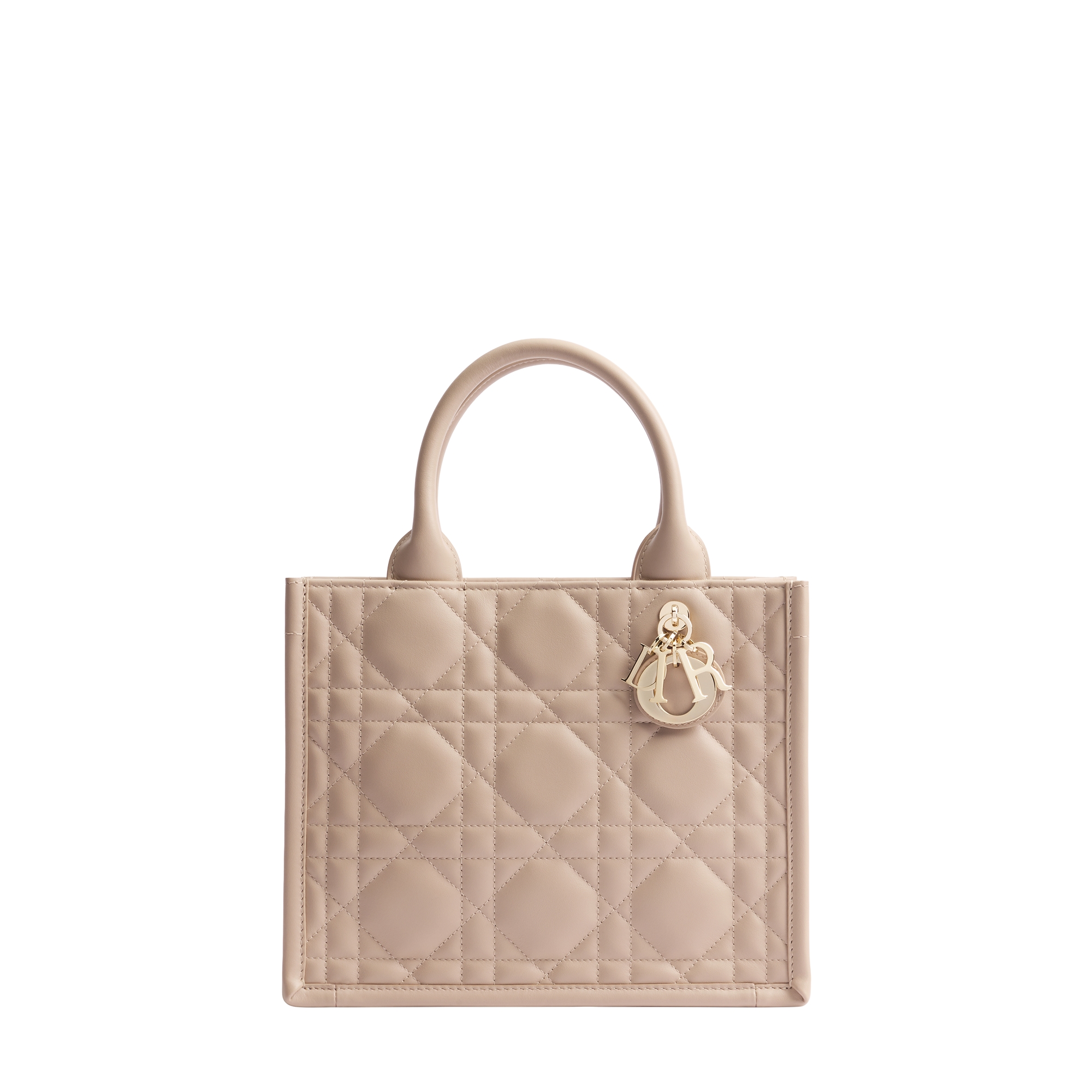  Macrocannage Kalbsleder in Puderbeige (26,5 x 22 x 14 cm)