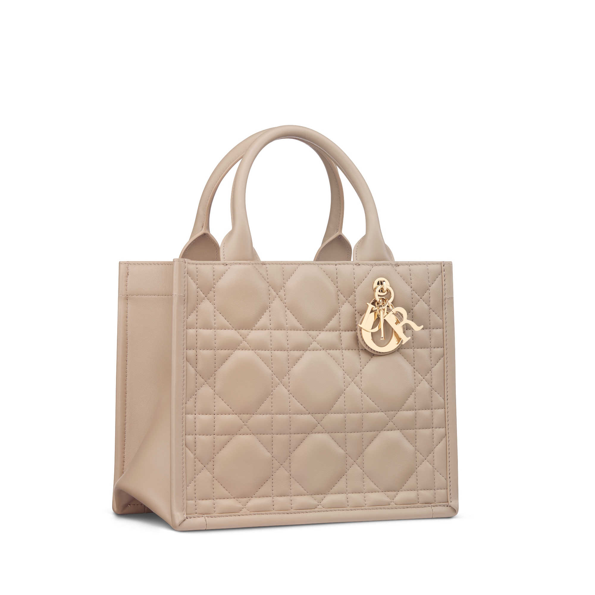 Dior Book Tote 小型托特包 沙丘褐 Macrocannage 大籐格紋小牛皮（26.5 x 22 x 14 公分） E03