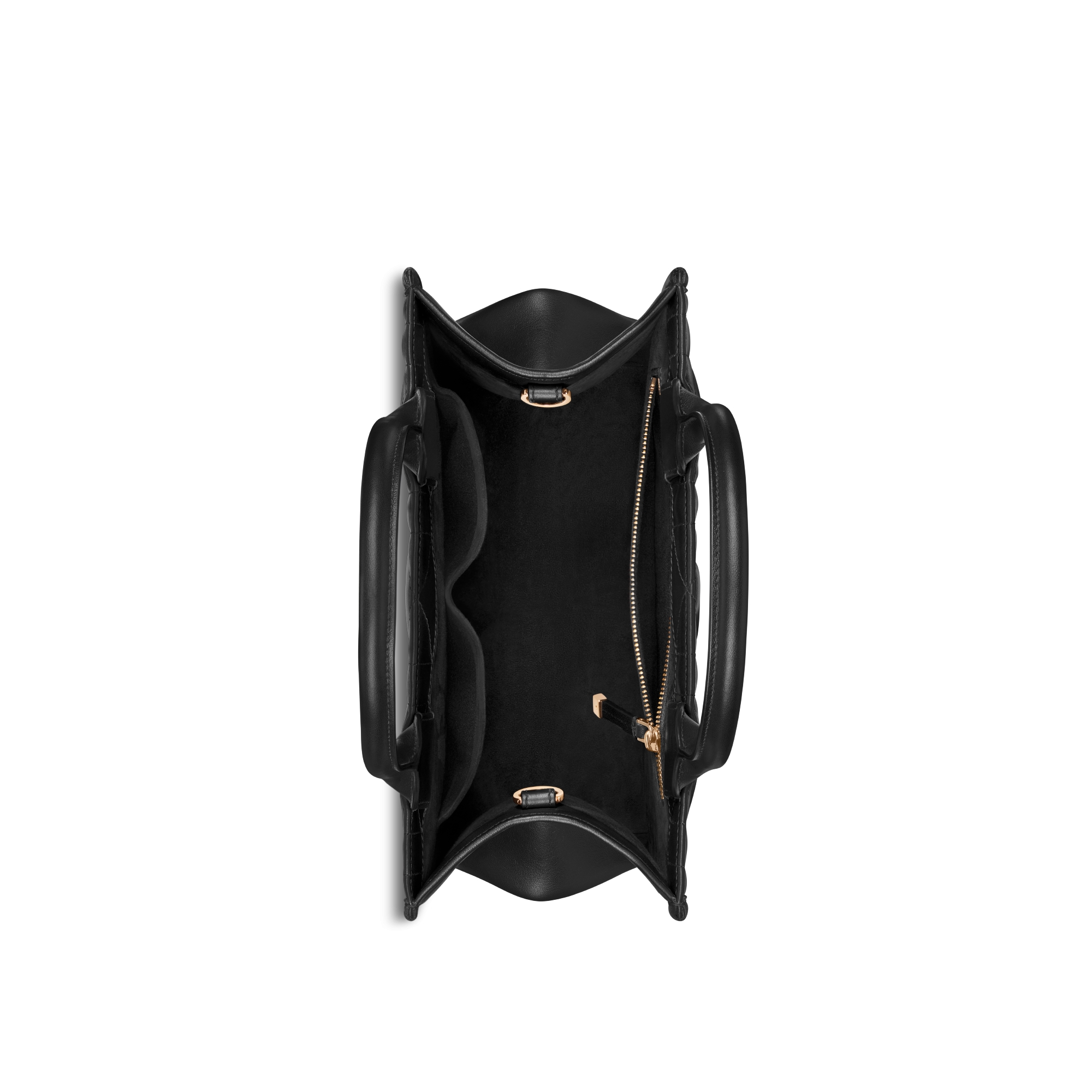 Kleine Dior Book Tote Zwart kalfsleer met Macrocannage-motief (26,5 x 22 x 14 cm) E06