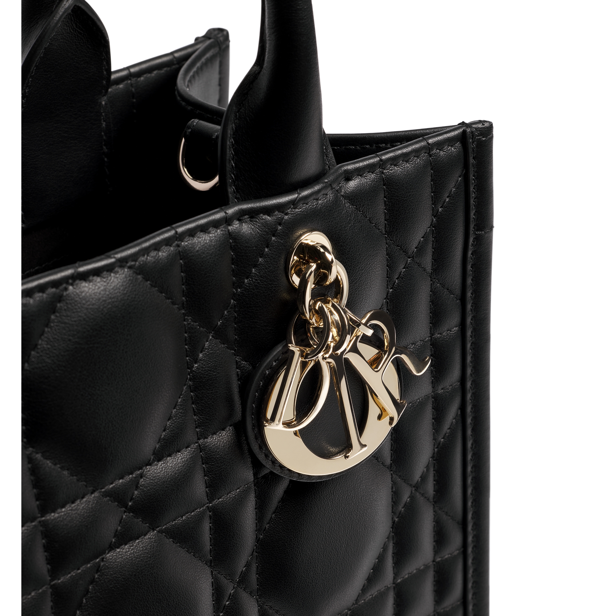 Small Dior Book Tote Black Macrocannage Calfskin (26.5 x 22 x 14 cm) E09