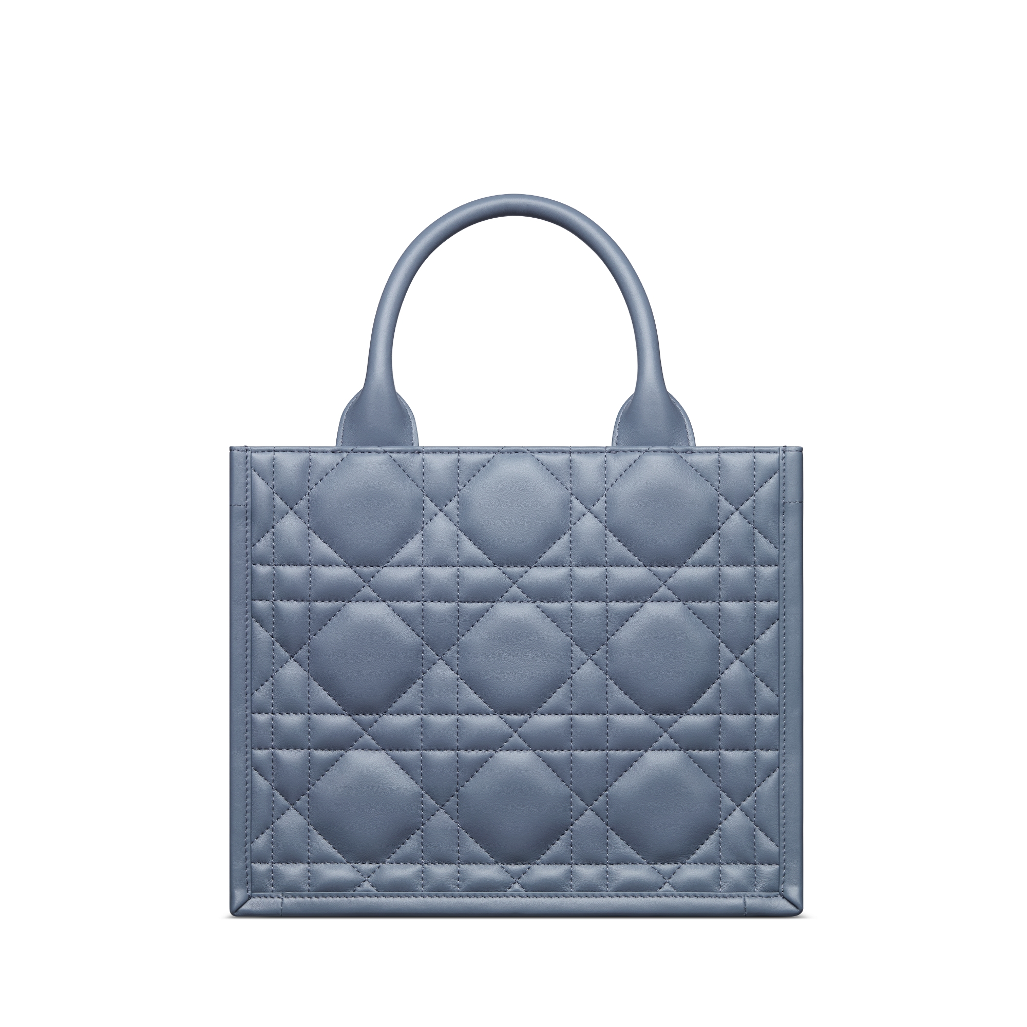 Dior Book Tote 小型托特包 牛仔藍 Macrocannage 大籐格紋小牛皮（26.5 x 22 x 14 公分） E08