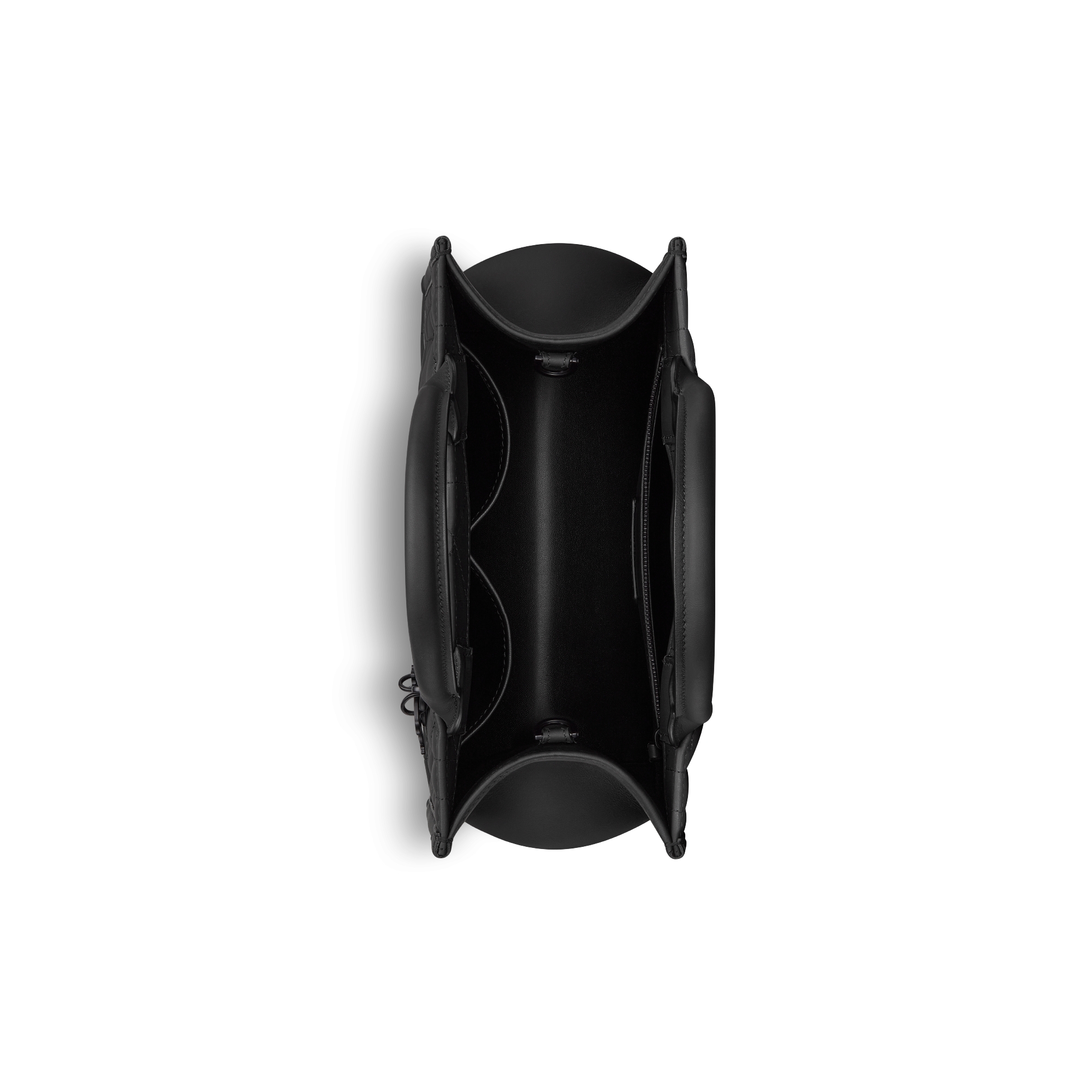 Dior Book Tote 小型托特包 黑色極啞光 Cannage 籐格紋小牛皮（26.5 x 22 x 14 公分） E06