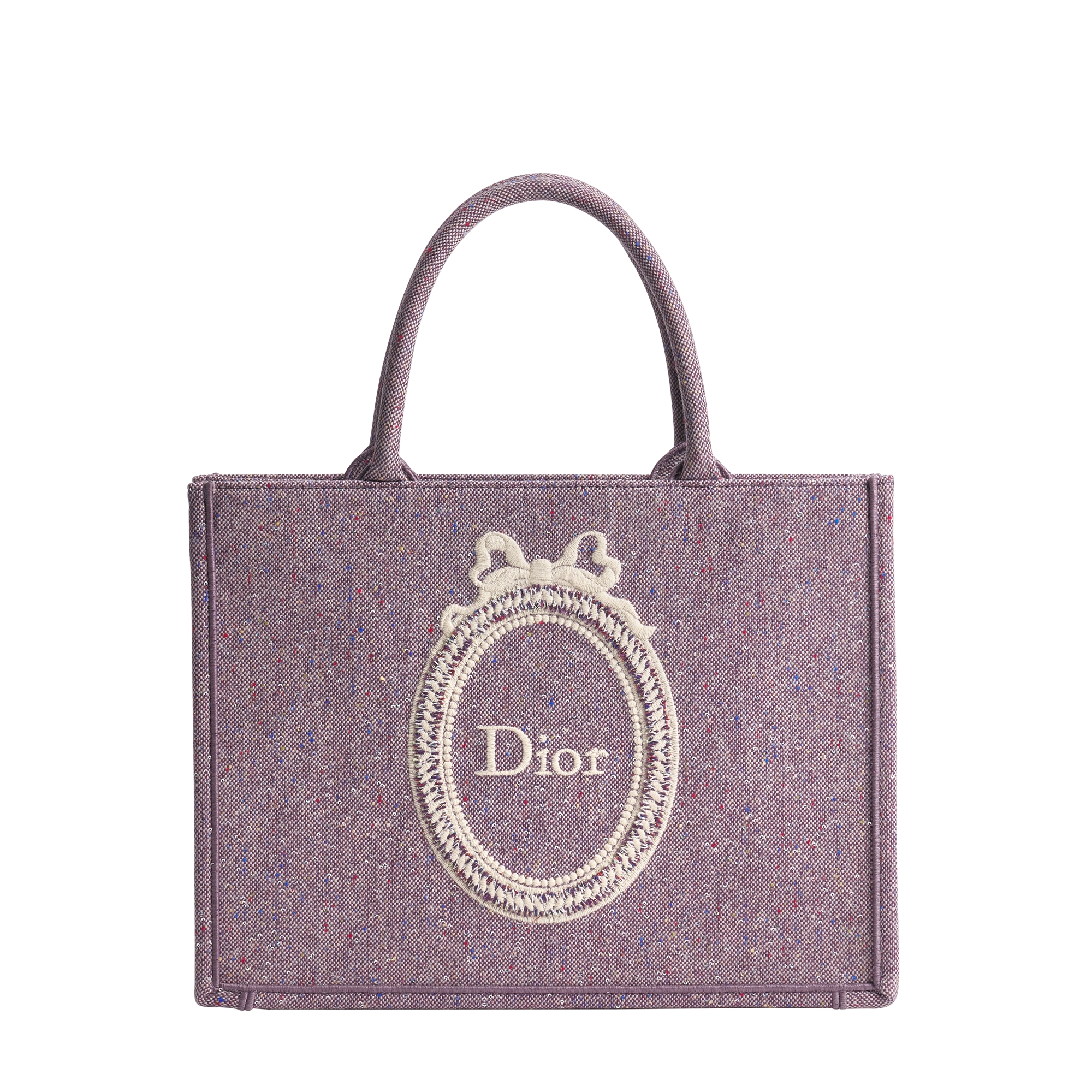 Dior Book Tote ストラップ付きバッグ ミディアム プラムパープル