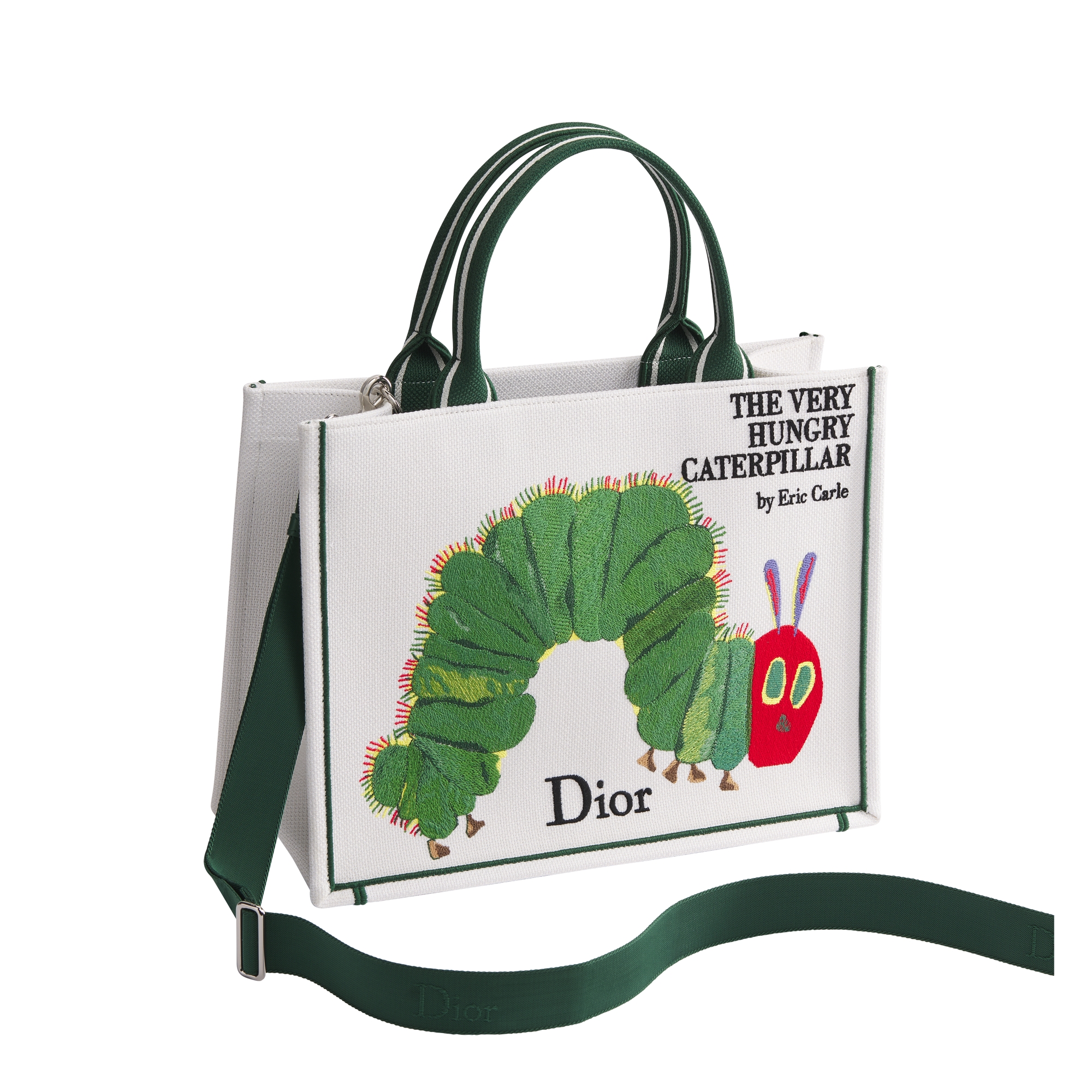 Medium Dior Book Tote with Strap Multicolor Book Cover Embroidery (36 x 27.5 x 16.5 cm) E03
