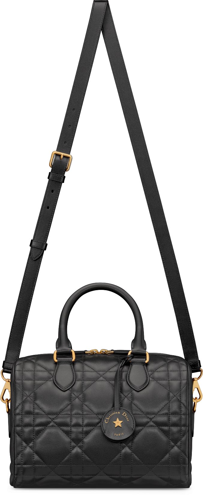 Dior Groove 25 Bag Black Macrocannage Calfskin | DIOR