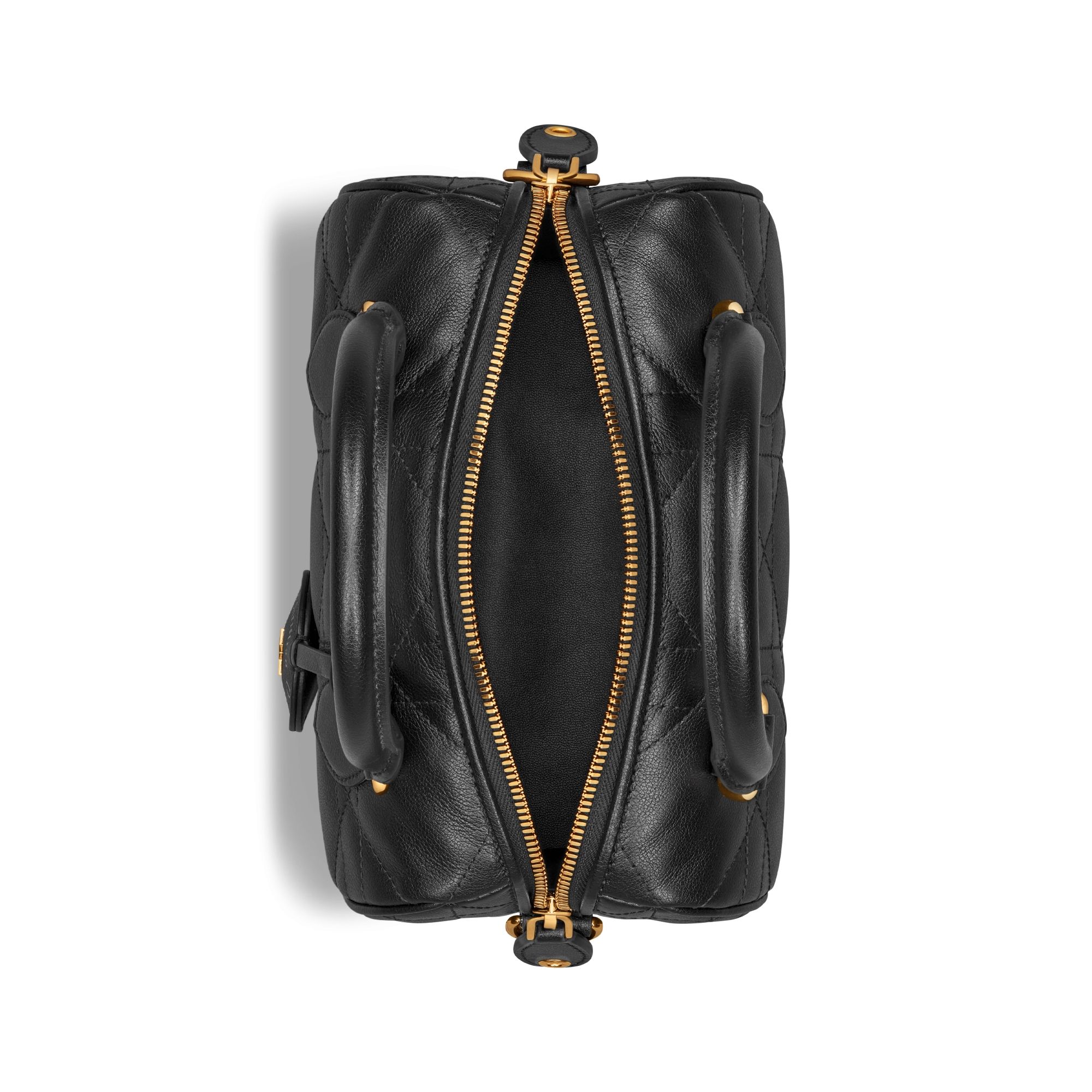 Soft Dior Groove 20 Bag Black Macrocannage Calfskin E06