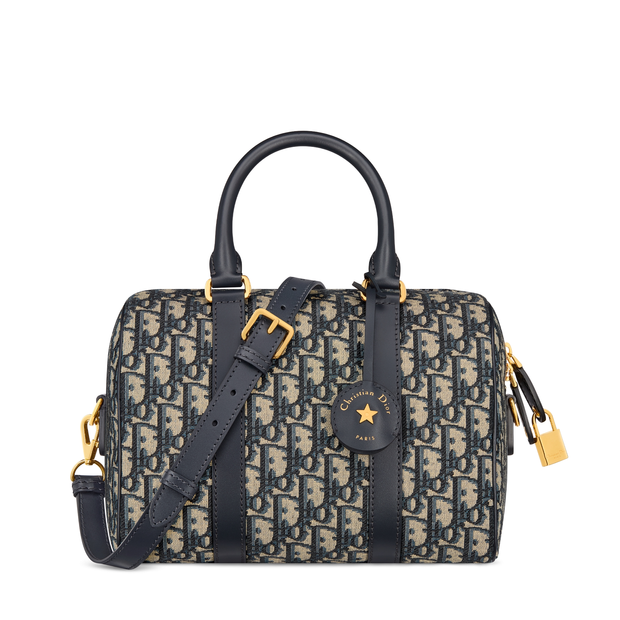 Soft Dior Groove 25 Bag Blue Dior Oblique Jacquard E01