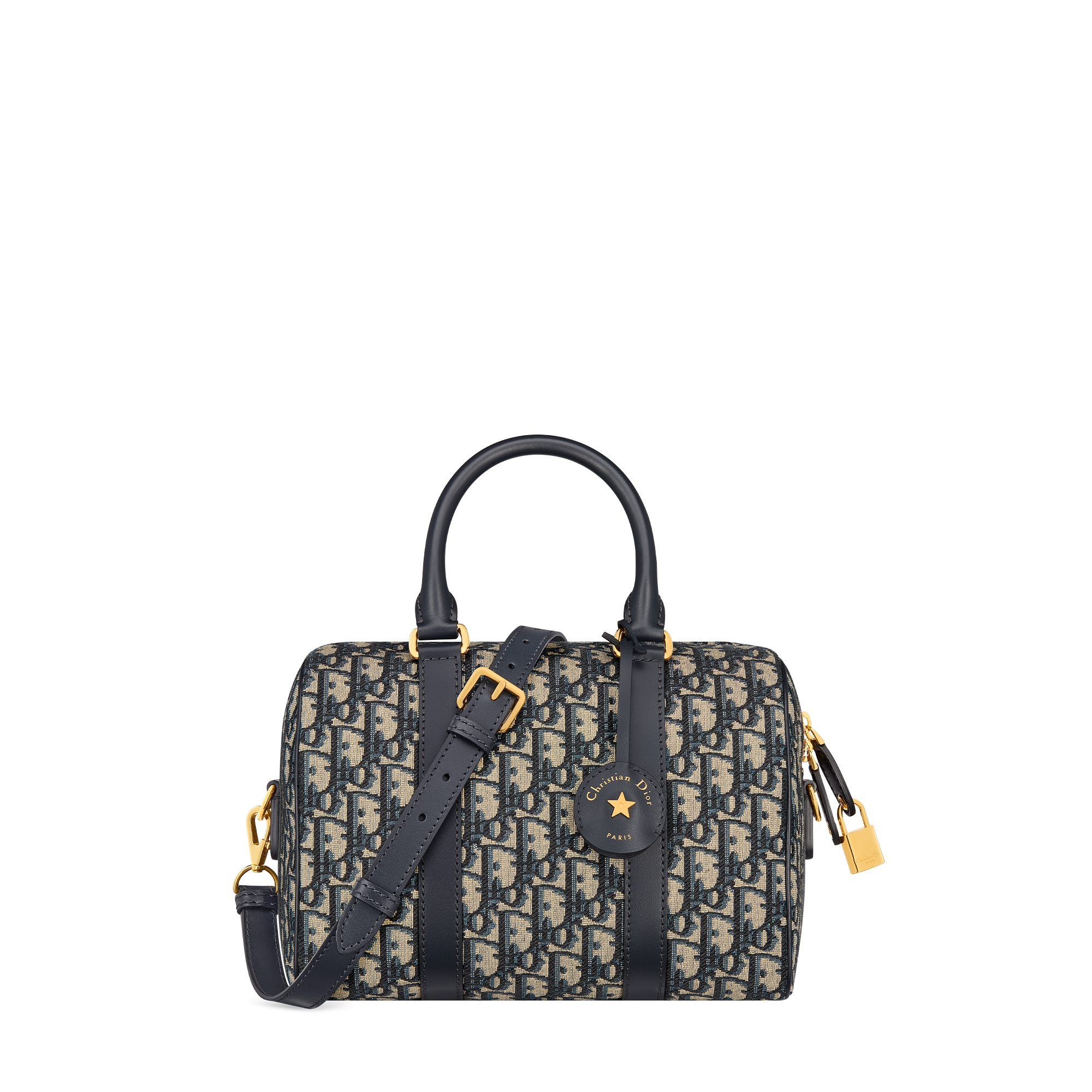Soft Dior Groove 25 Bag Blue Dior Oblique Jacquard | DIOR