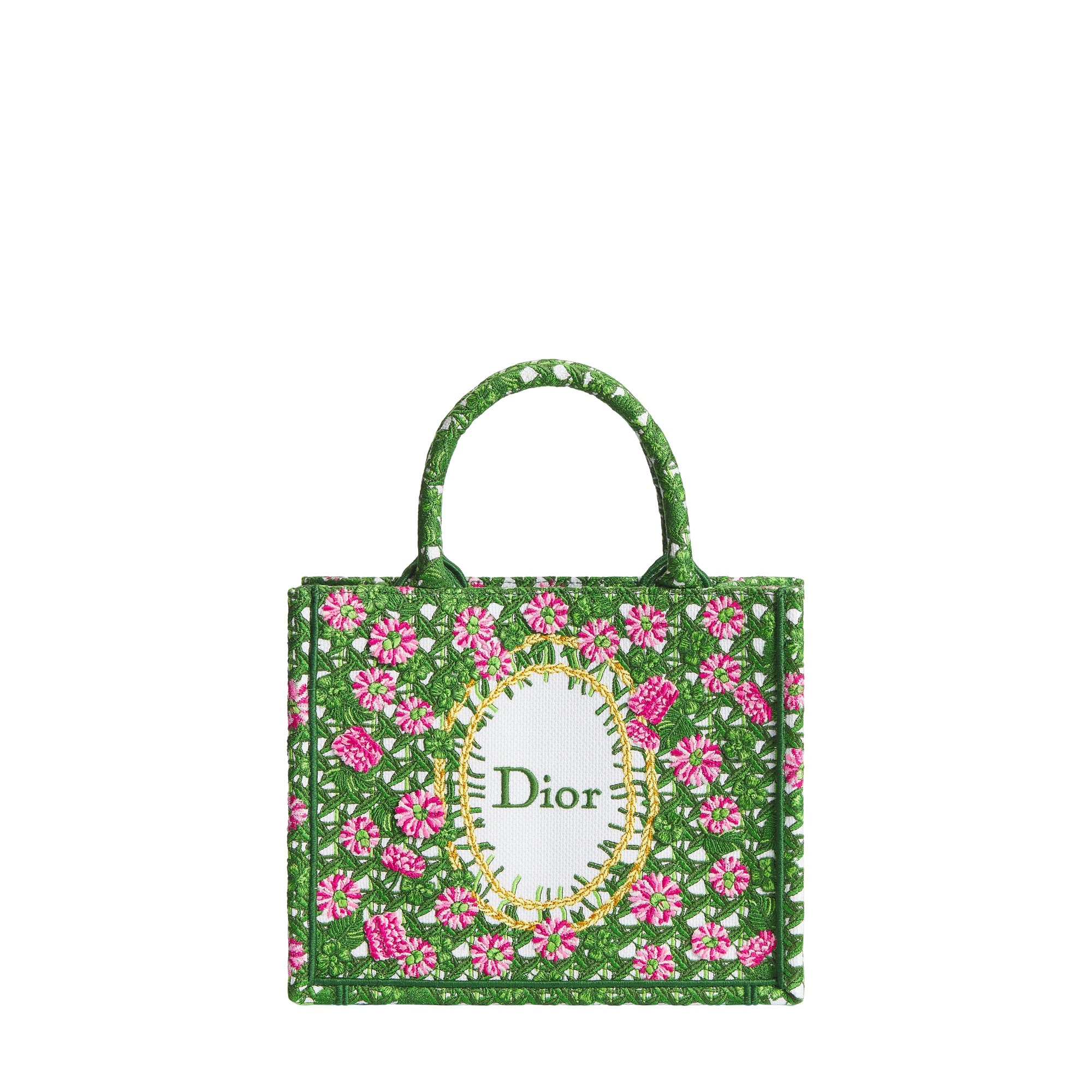 Dioriviera Small Dior Book Tote with Strap Multicolor Cannage