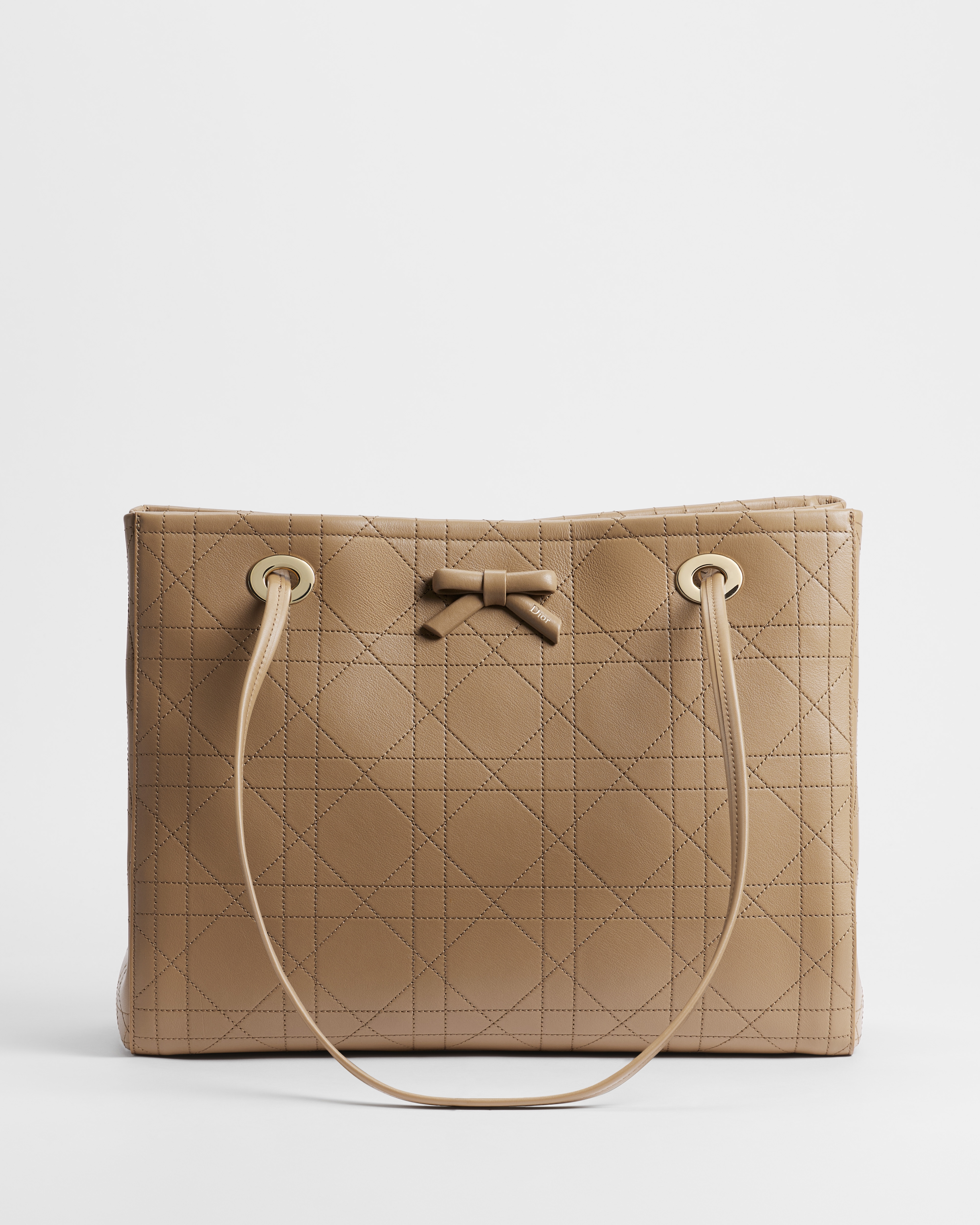 Sac shopping Dior Promenade Medium Cuir de veau Flat Cannage Glove E01