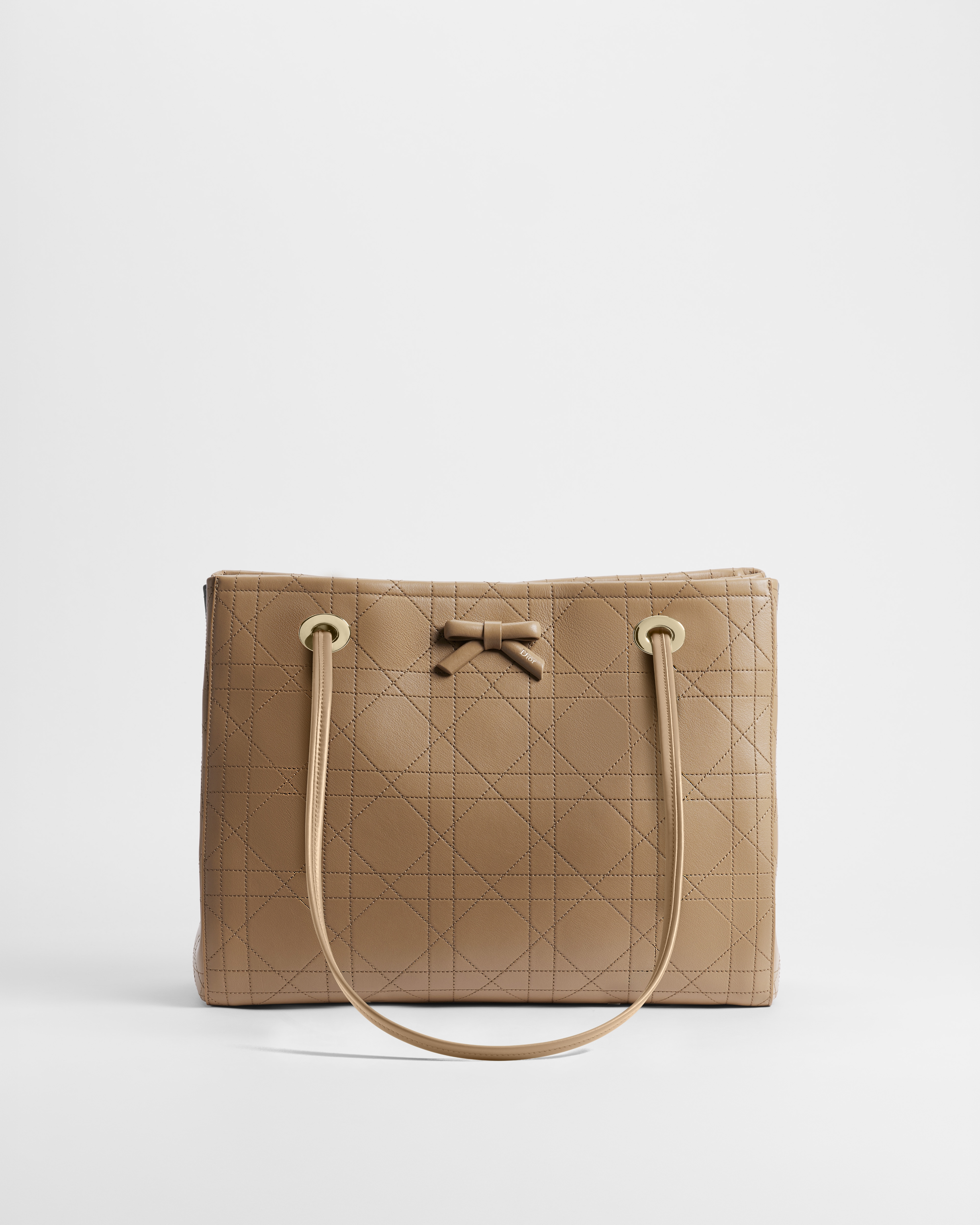 Sac shopping Dior Promenade Medium Cuir de veau Flat Cannage Glove E01