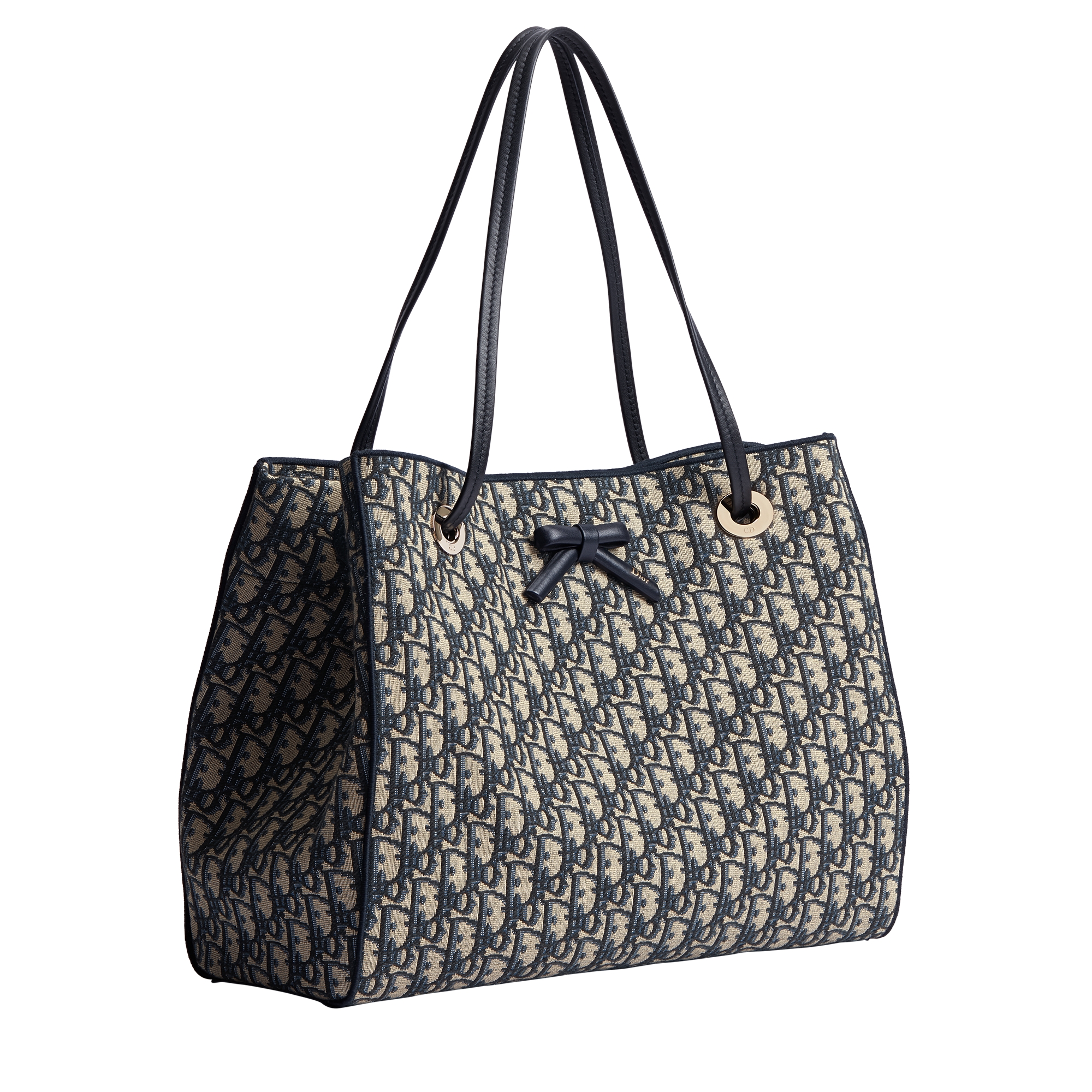 Medium Shopping Bag Blue Dior Oblique Jacquard E03