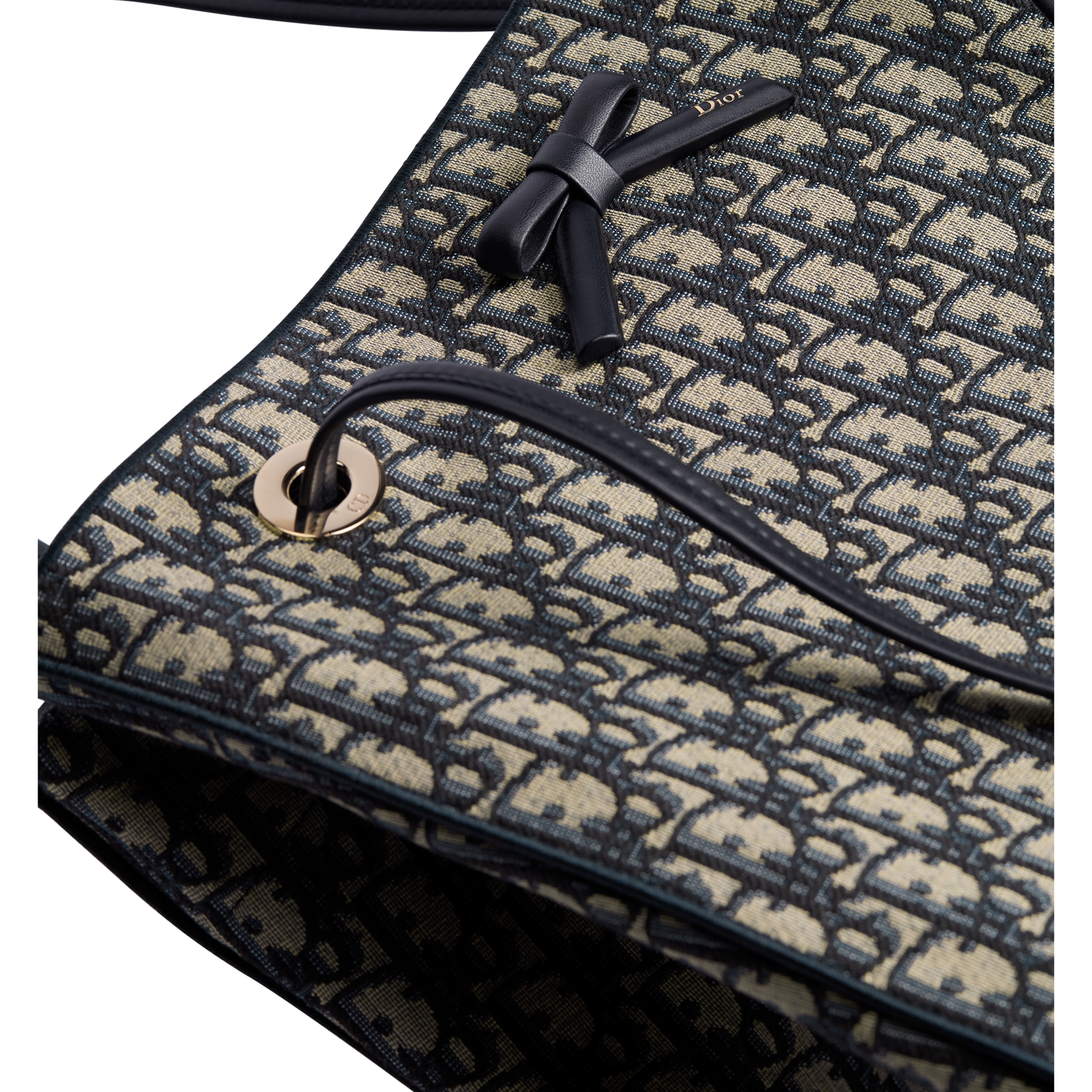 Borsa shopper media Jacquard Dior Oblique blu E09