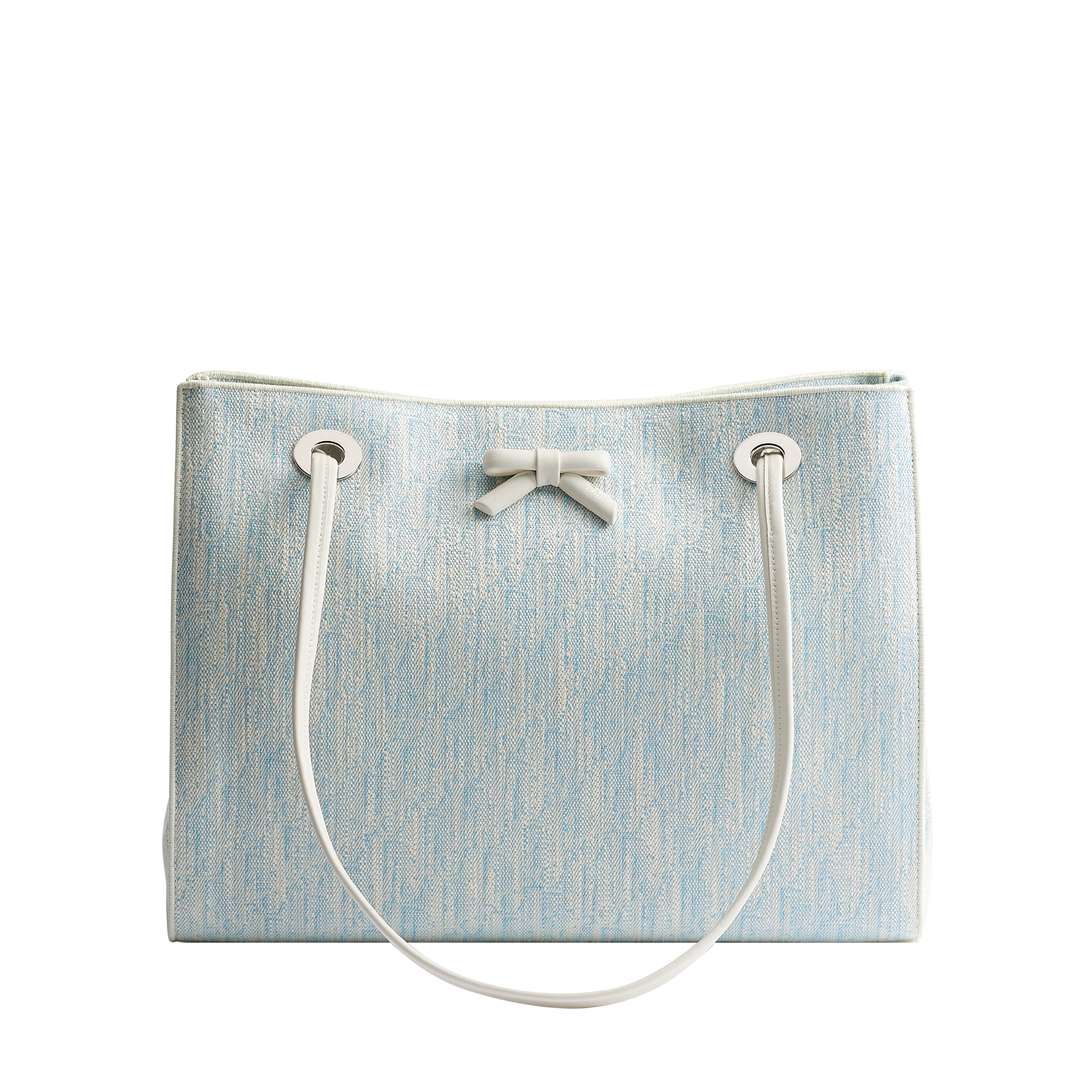 Medium Dior Promenade Shopping Bag Céleste Blue Dior Oblique