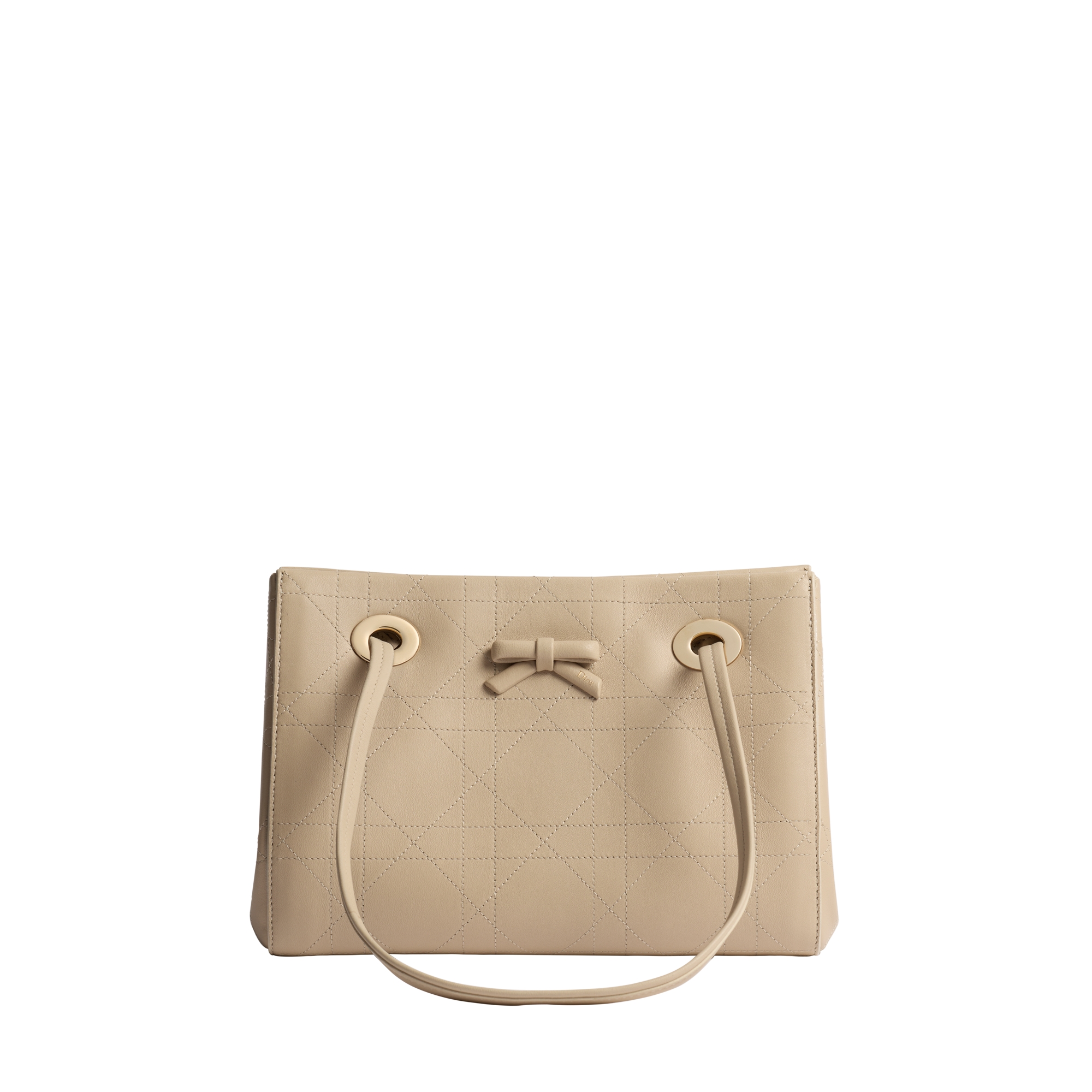  Beige Flat Cannage Calfskin