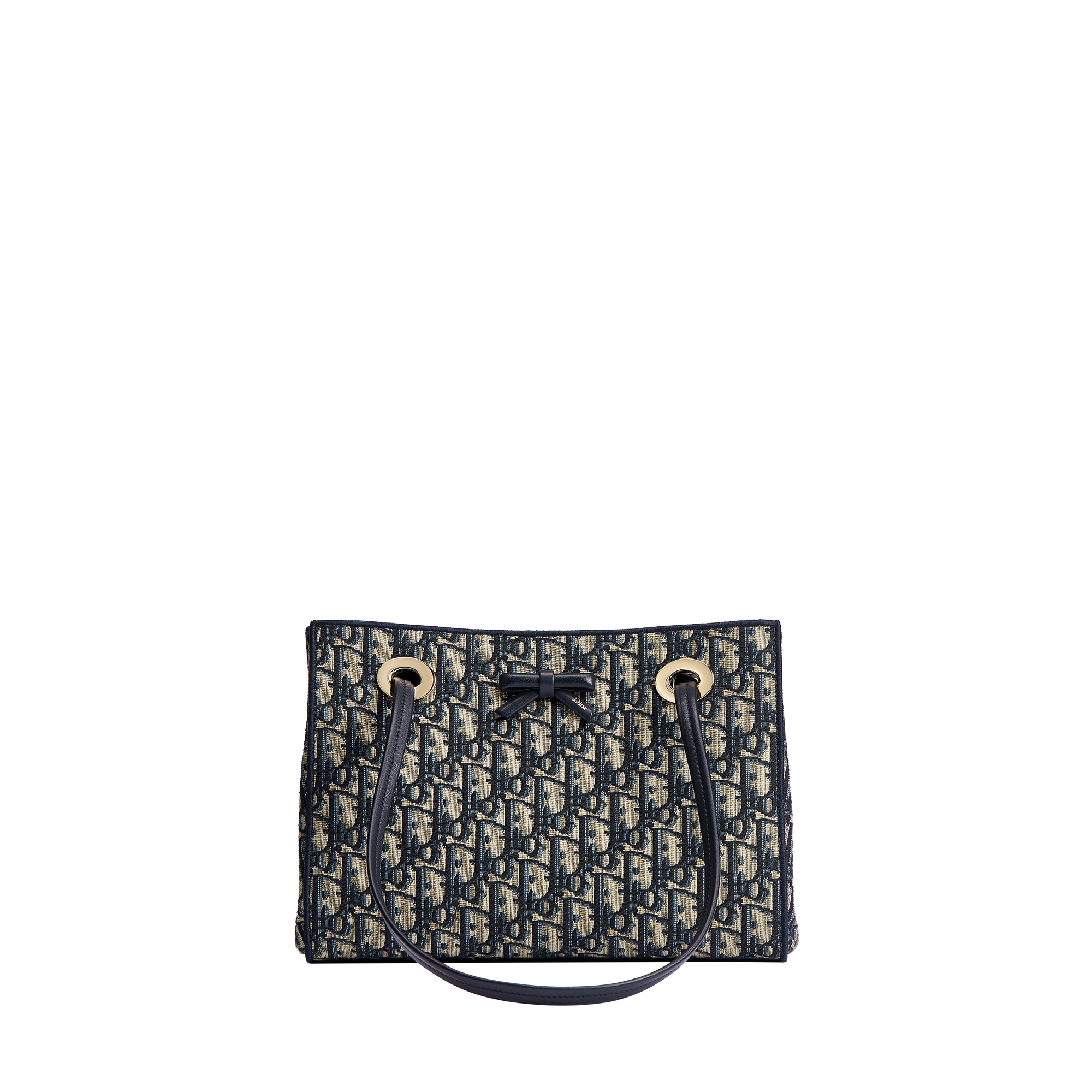 Small Shopping Bag Blue Dior Oblique Jacquard E01