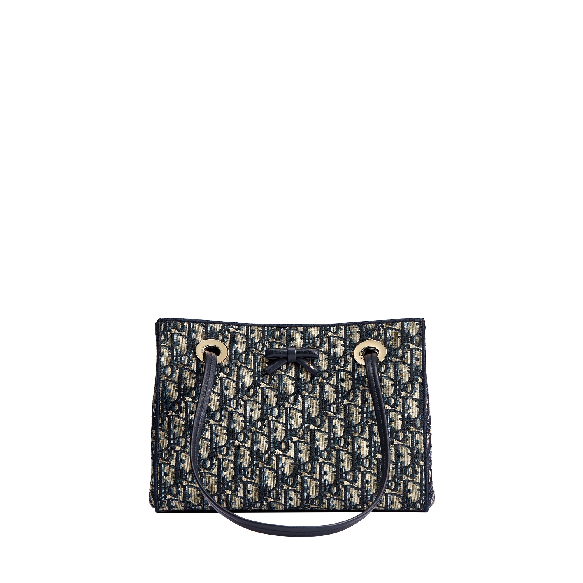 Small Shopping Bag Blue Dior Oblique Jacquard E01