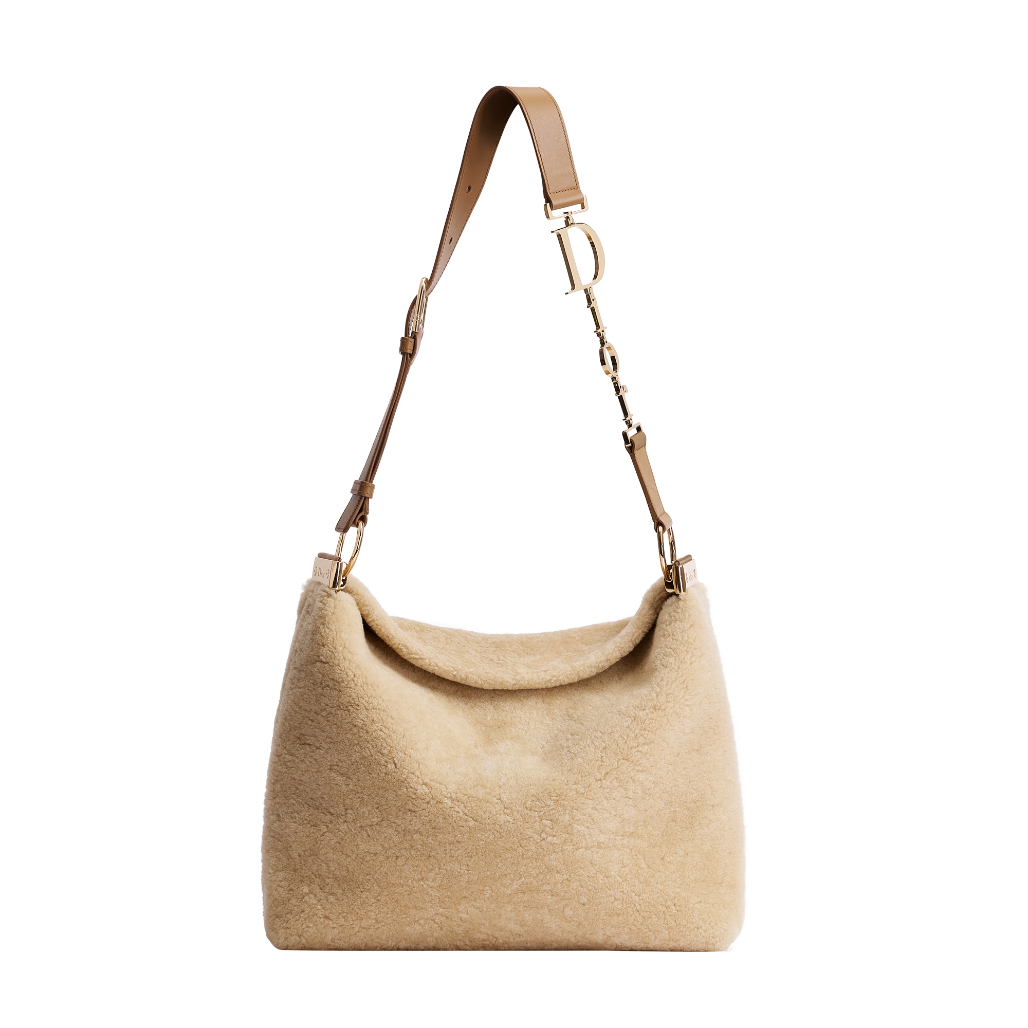 DiorAlps Medium Diorly Bag Ecru Lambskin Shearling E01