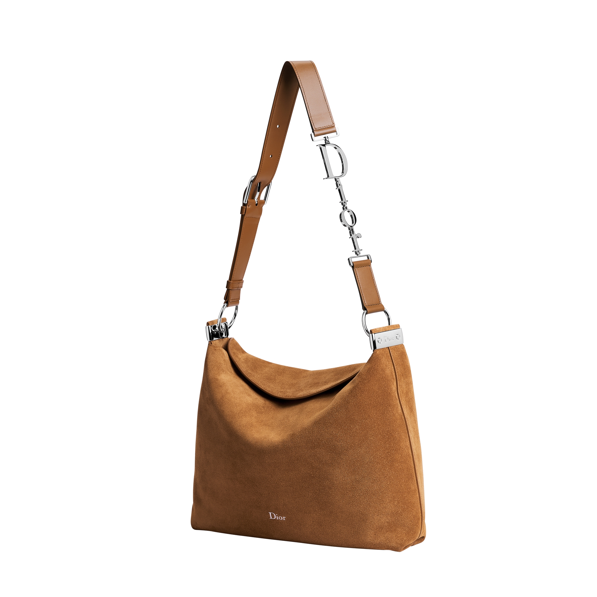 Medium Diorly Bag Golden Saddle Suede Calfskin E03