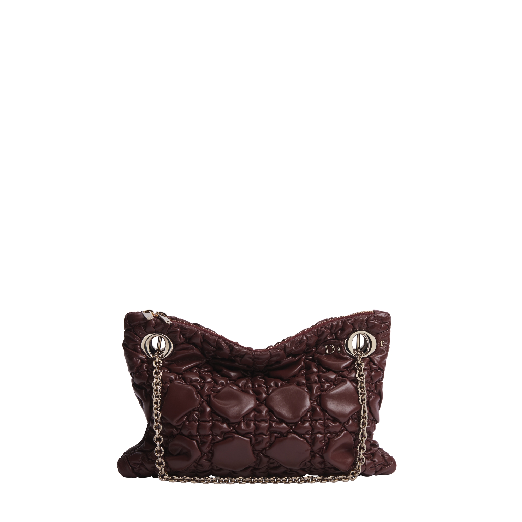  Pelle di vitello Puffy Macrocannage Maroon Banner