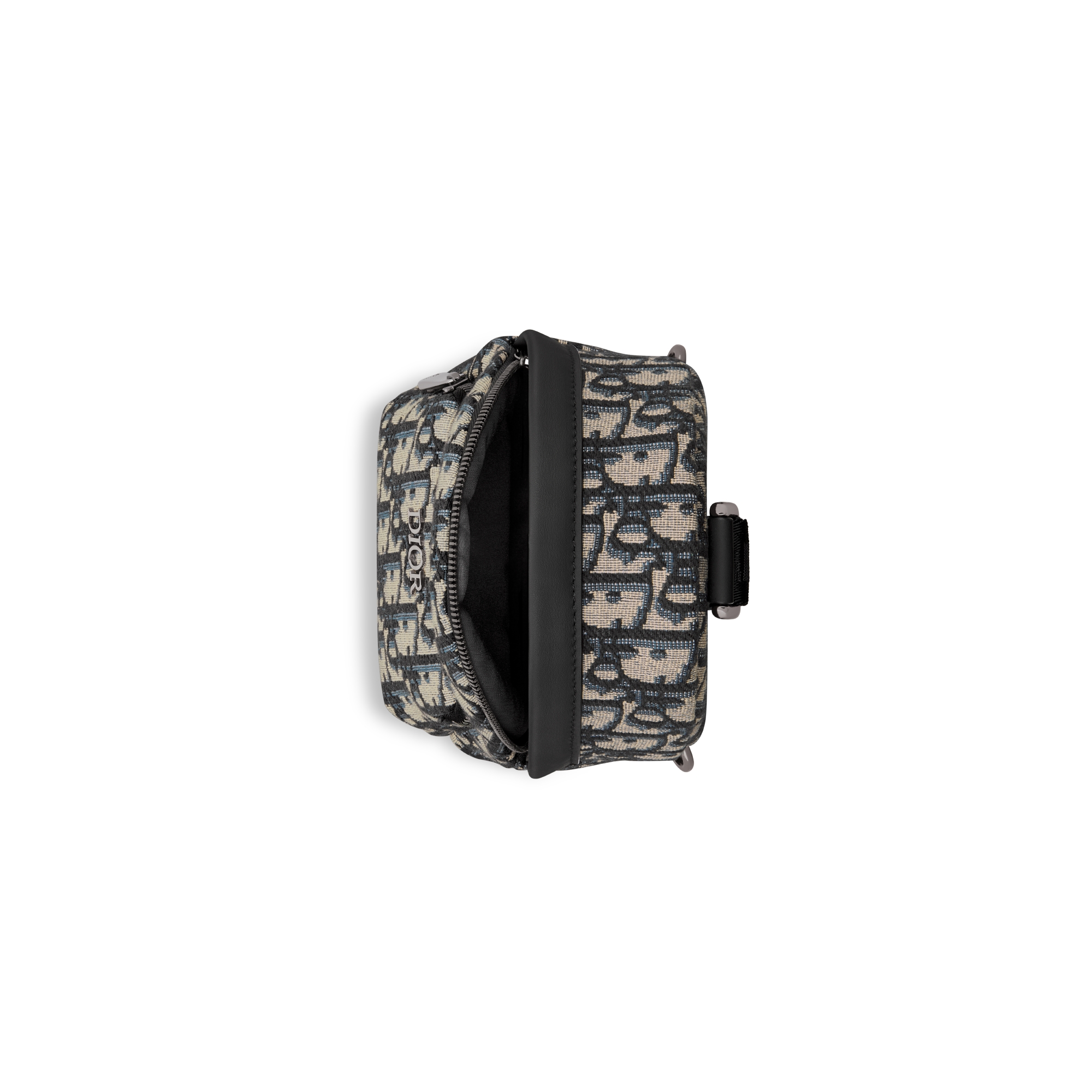 Nano Rider-slingtas voor kinderen Beige en blauwe Dior Oblique-jacquard E06