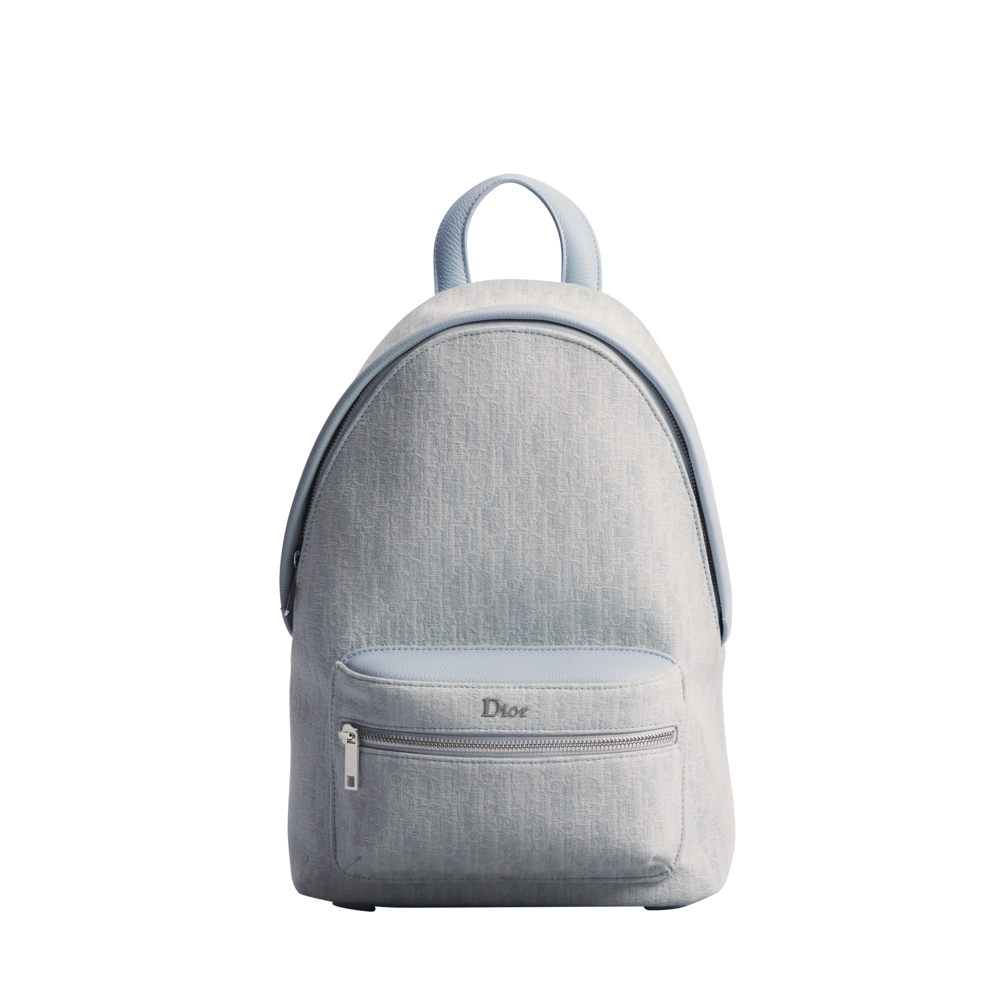 Kids' Rider Backpack Light Blue Dior Oblique Jacquard E01