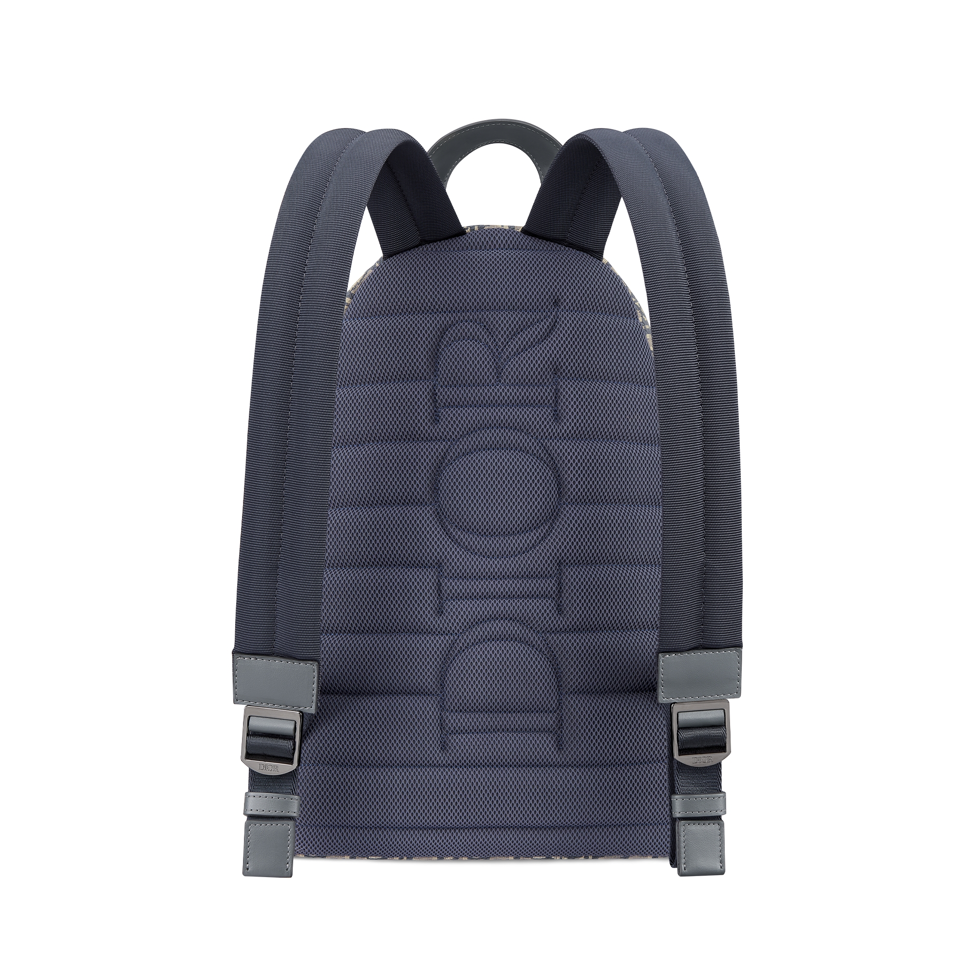 Kids' Rider Backpack Deep Gray Dior Oblique Jacquard and Calfskin E08