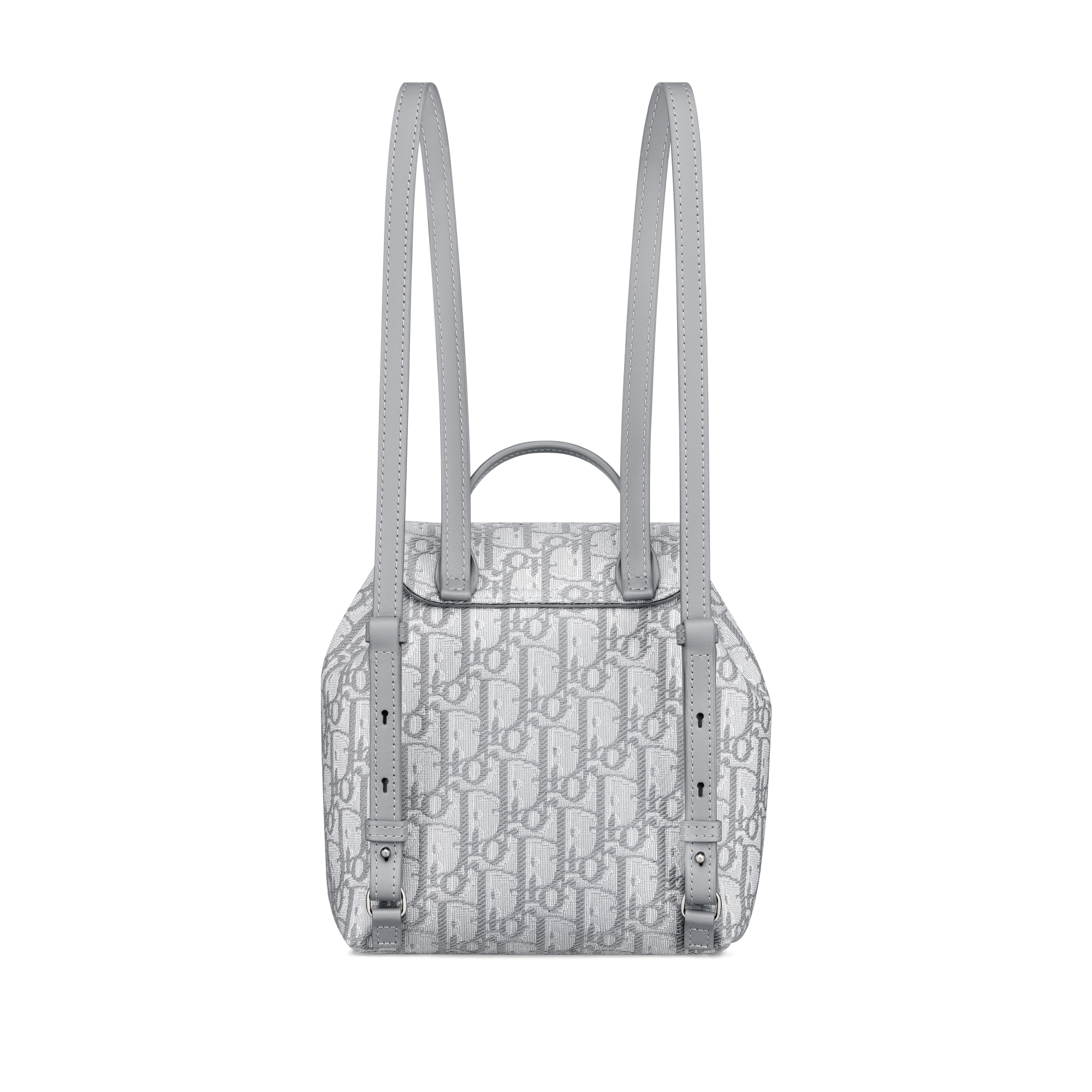 Kids' Backpack Gray Dior Oblique Jacquard E08