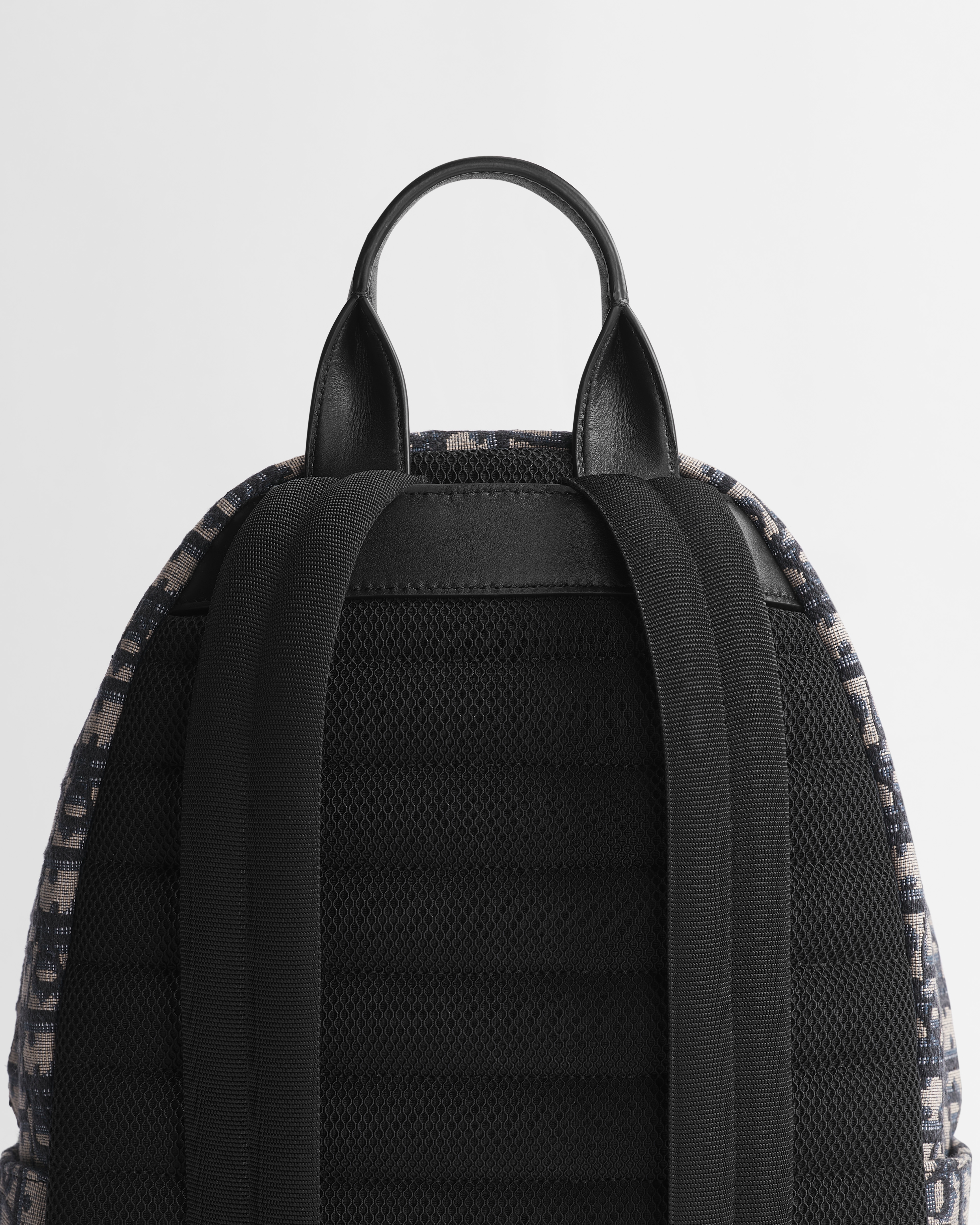 Zaino Dior Jett per bambini Jacquard Dior Oblique beige e nero E08