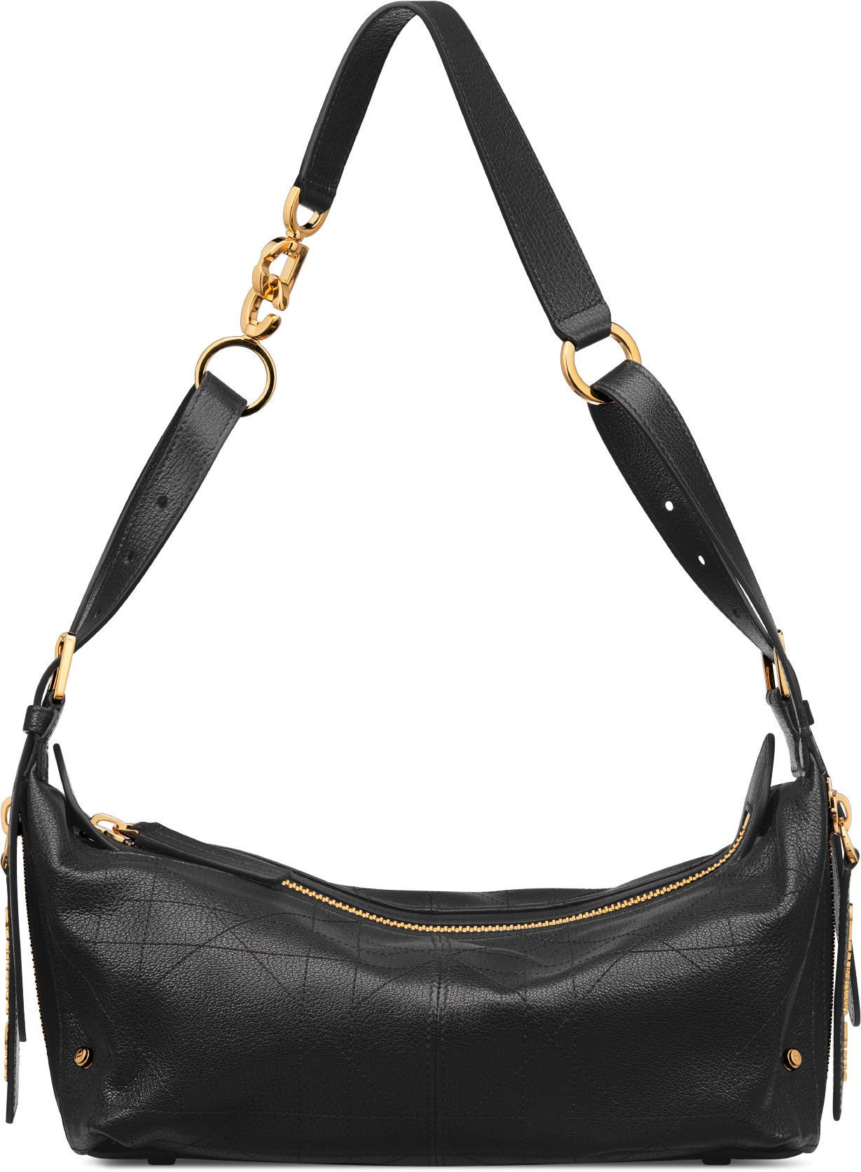 Small D-Journey Bag in Shiny Goatskin Front view
