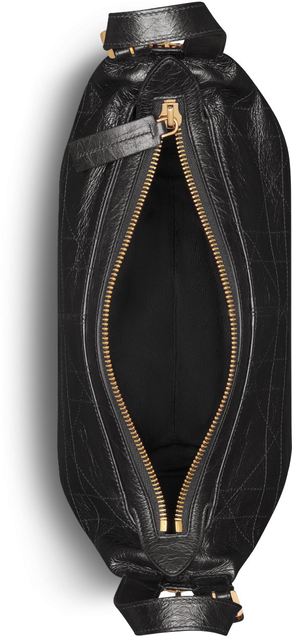 Small D-Journey Bag in Crinkled Calfskin Top shot view