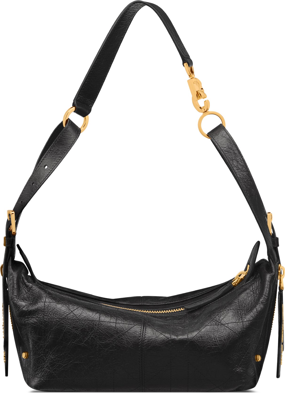 Small D-Journey Bag in Crinkled Calfskin Back view