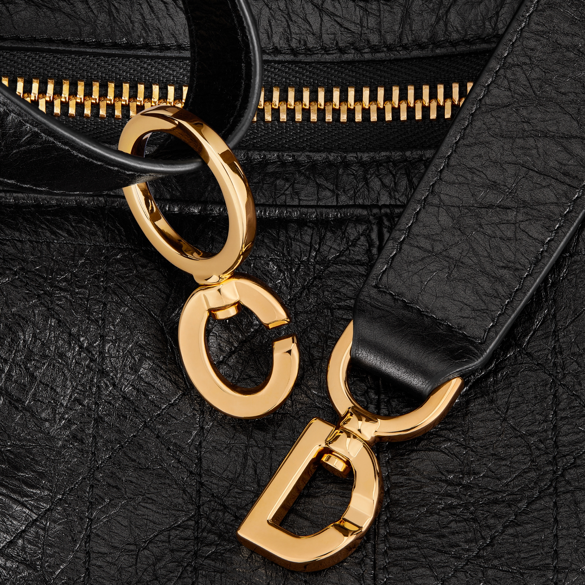 D-Journey Bag in Crinkled Calfskin